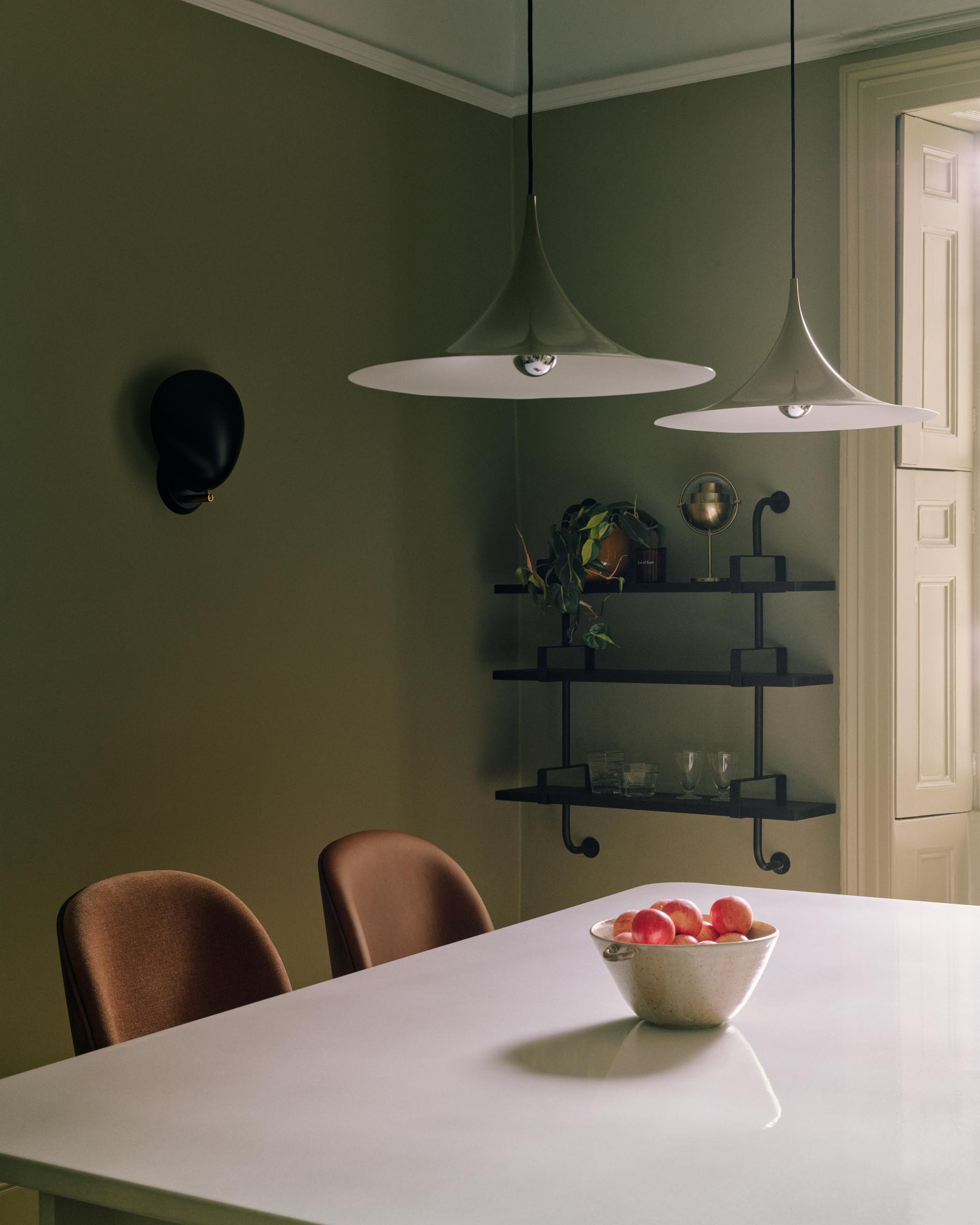 SEMI chrome pendant lamp