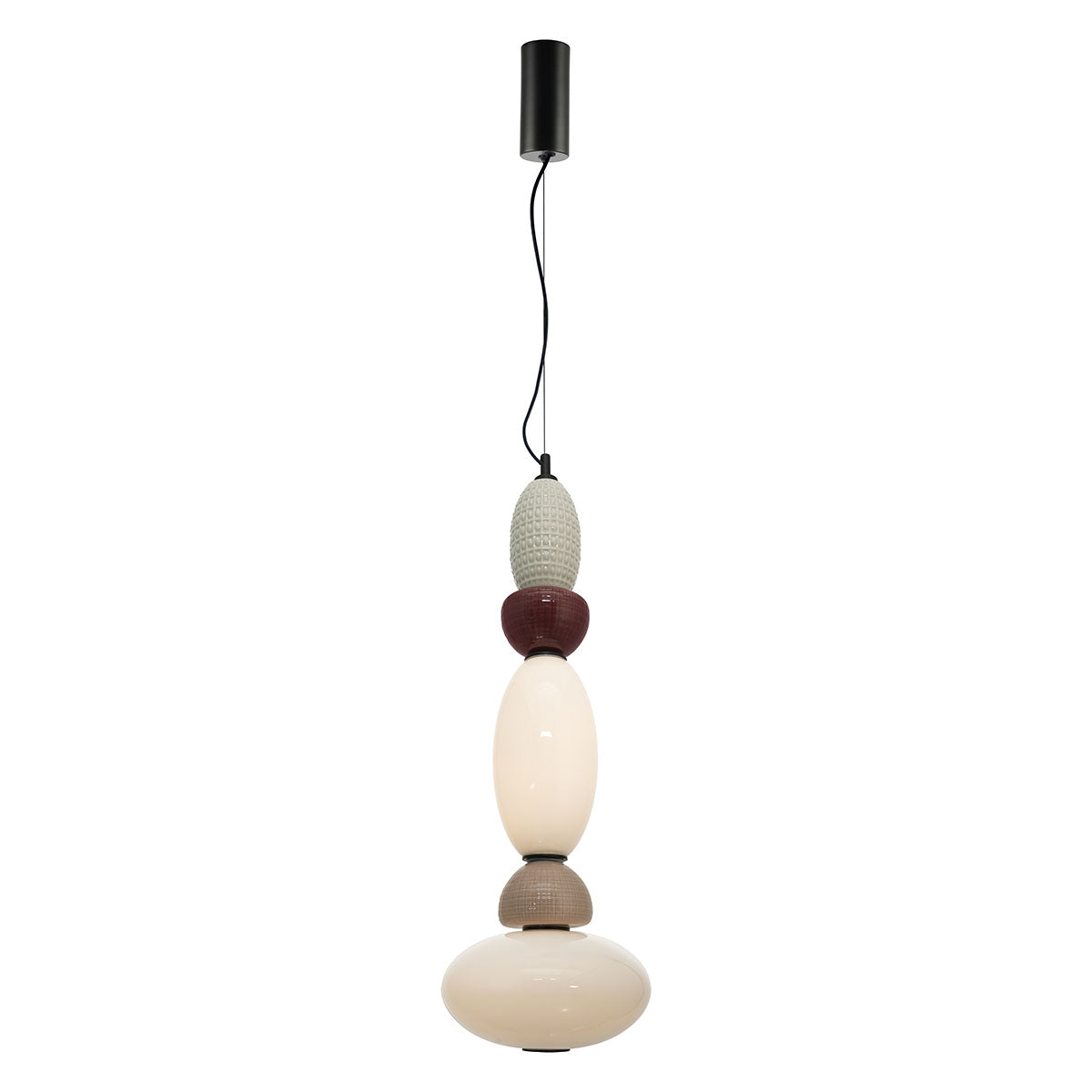 Vertical Hanging Lamp GARCA Cream Ceramic