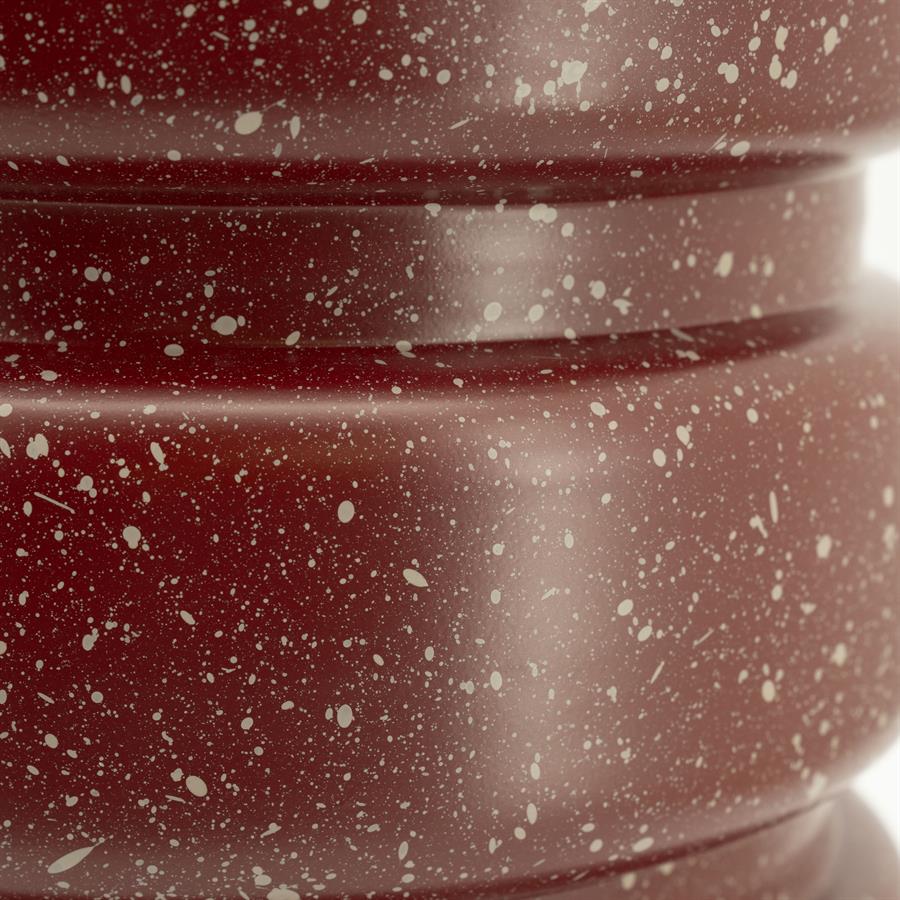 Beistelltisch SPATTER burgunderrot