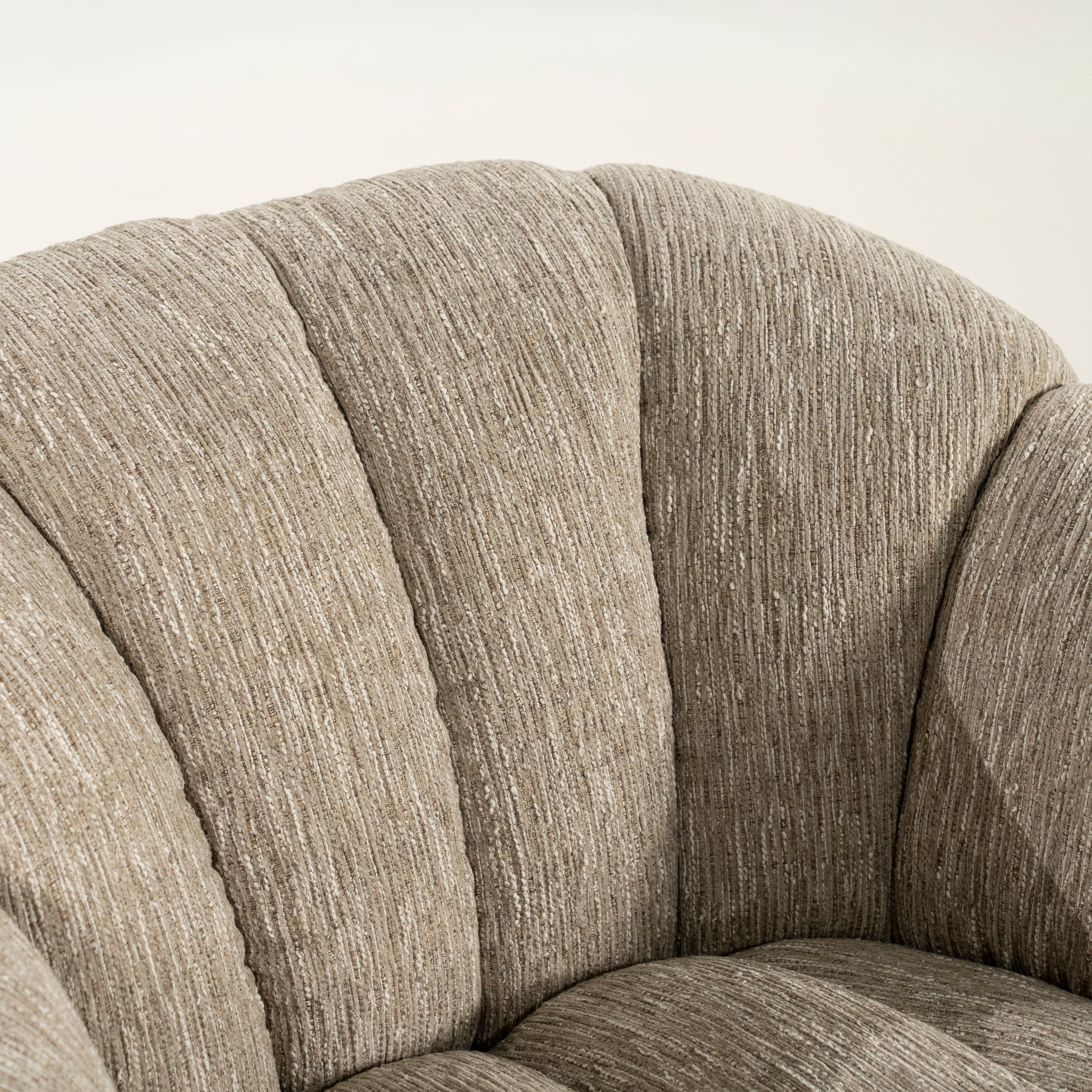 SOGNO taupe swivel armchair