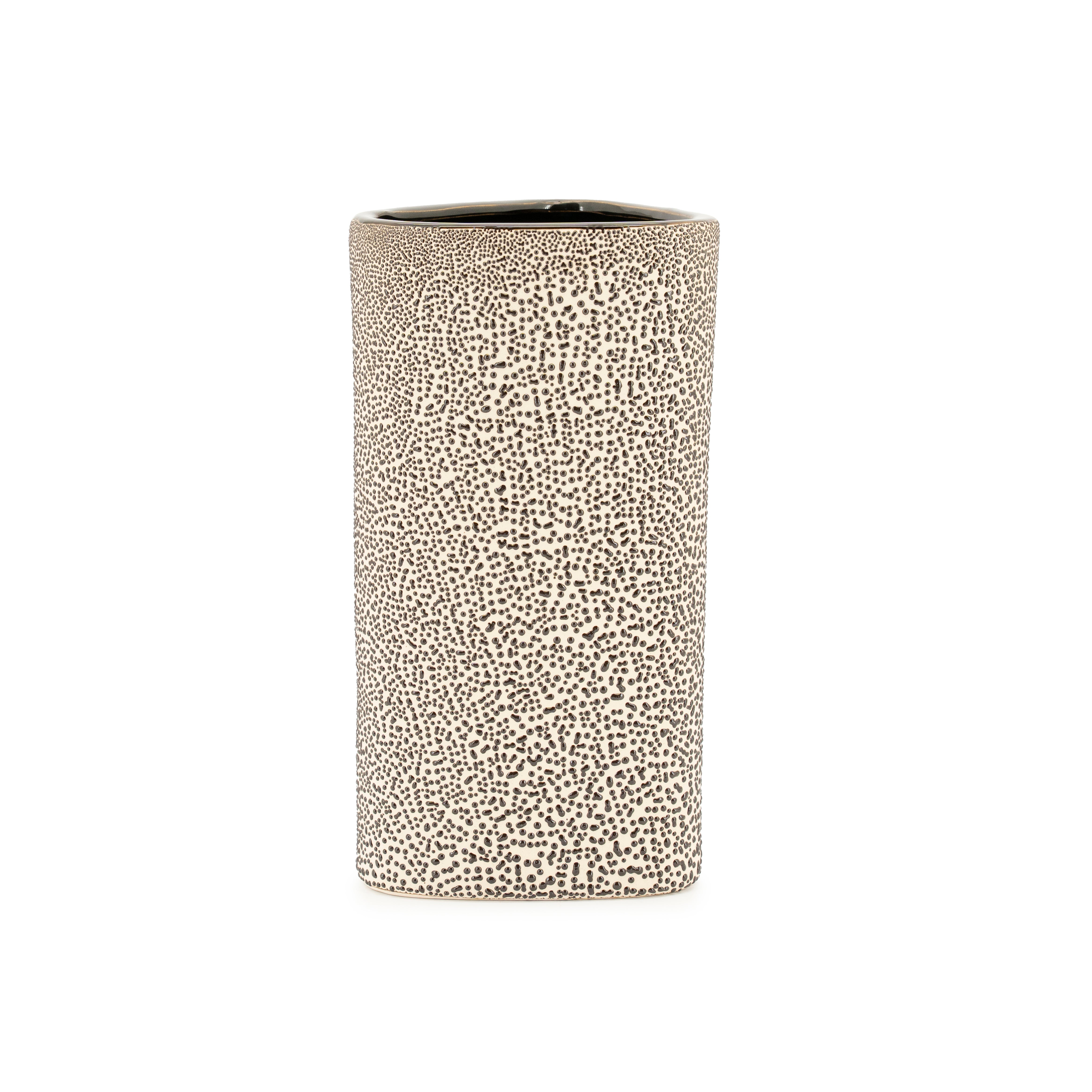 Vase DOTANGLE braune Keramik
