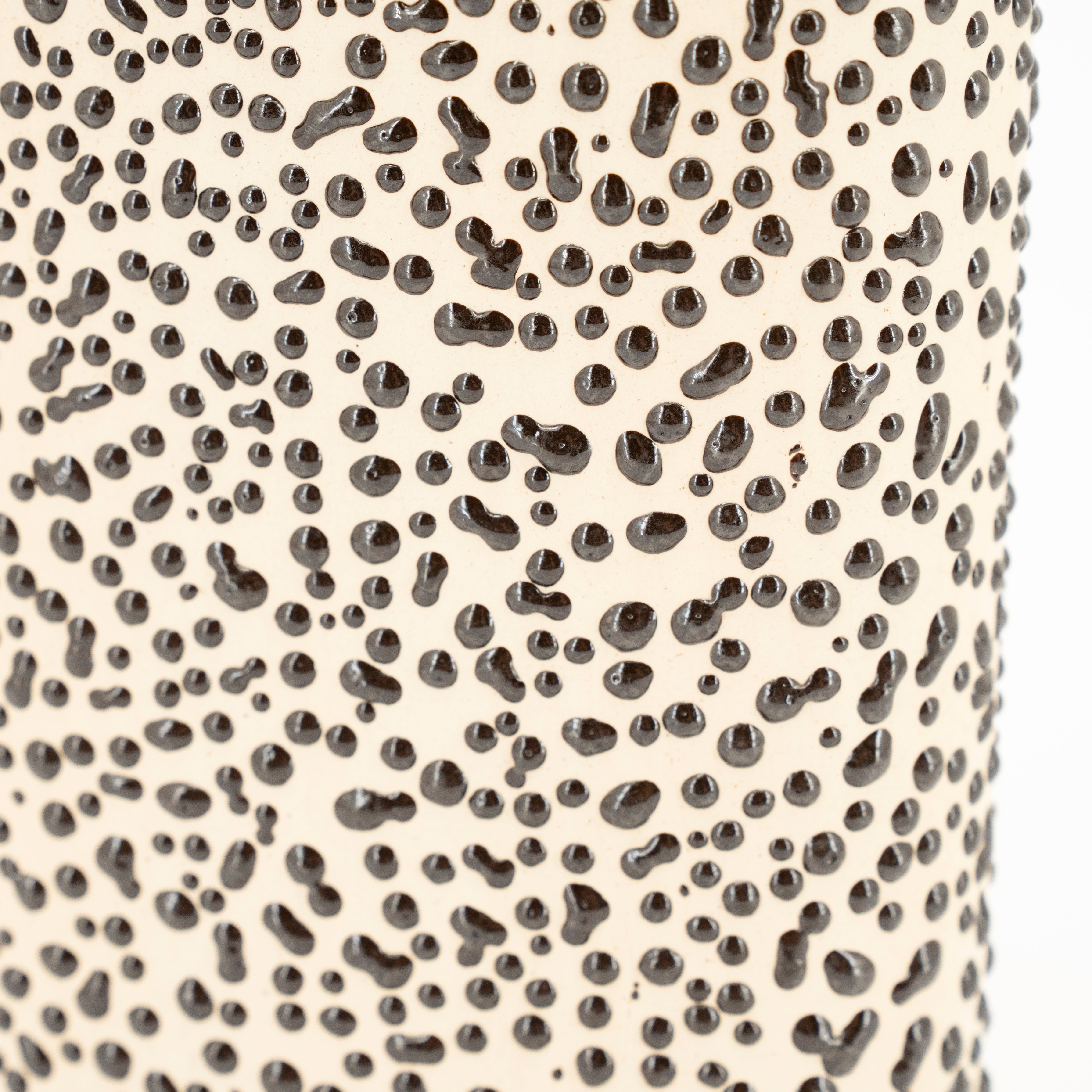 Vase DOTANGLE braune Keramik