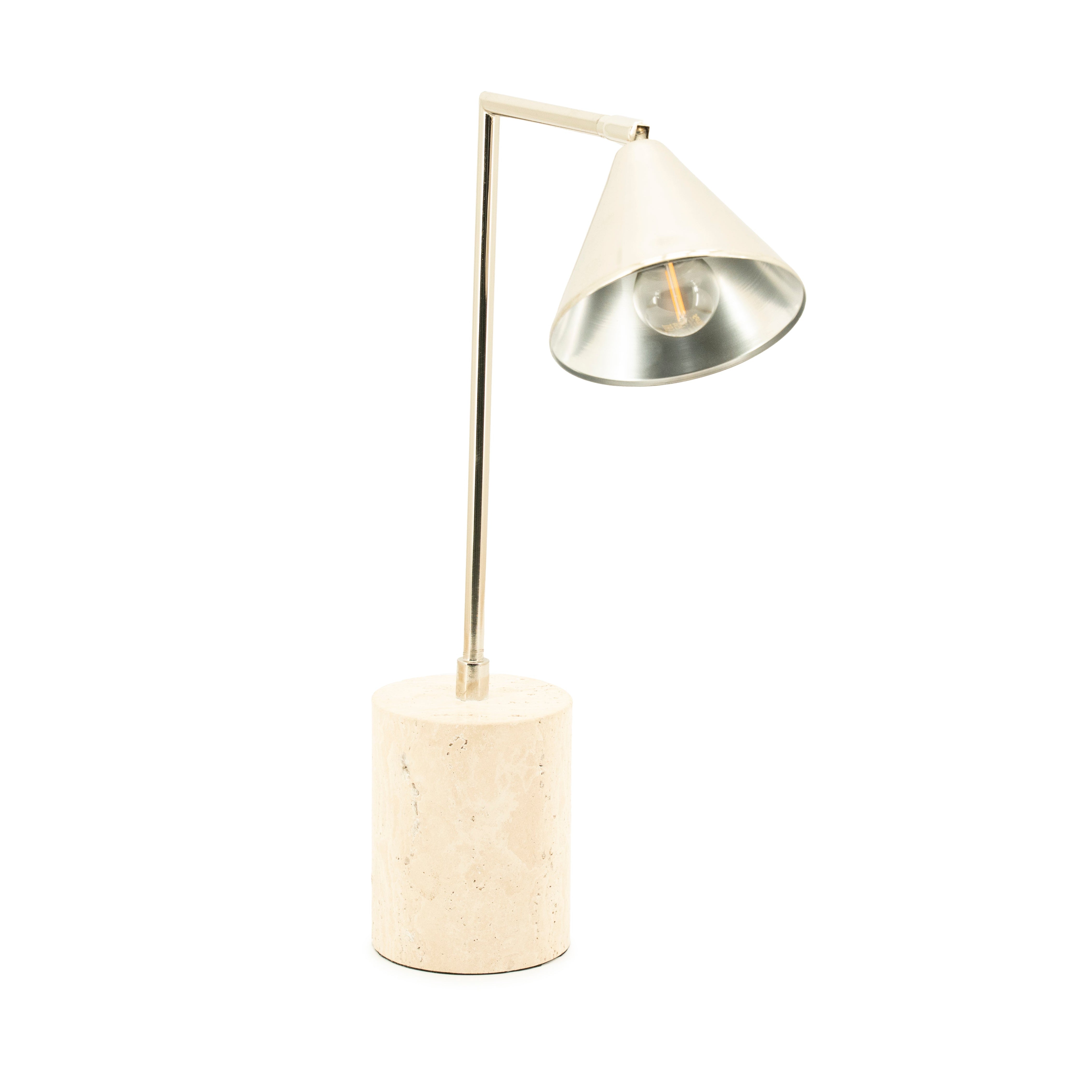 Tischlampe LUMINA beige Marmor