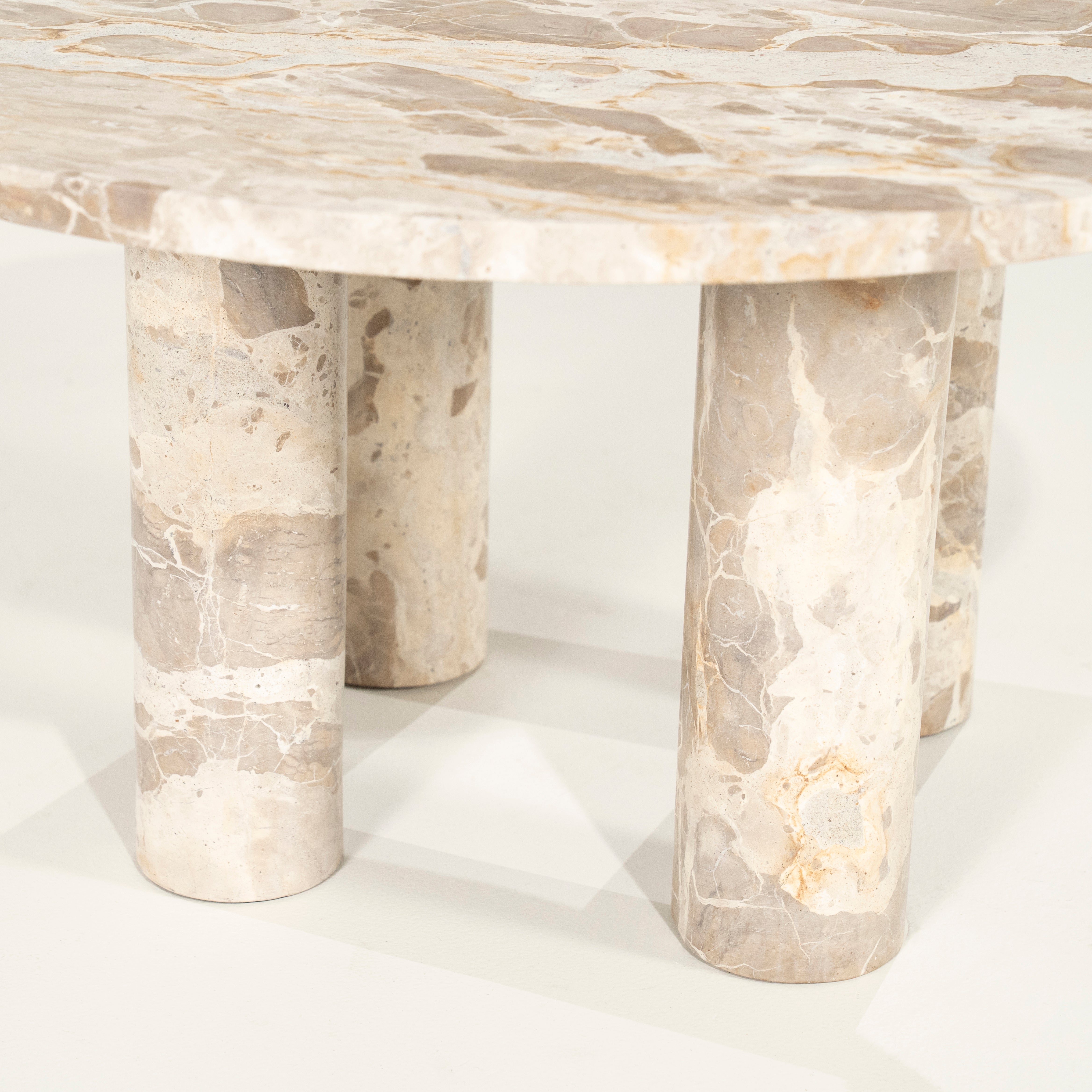 MARMO beige marble coffee table