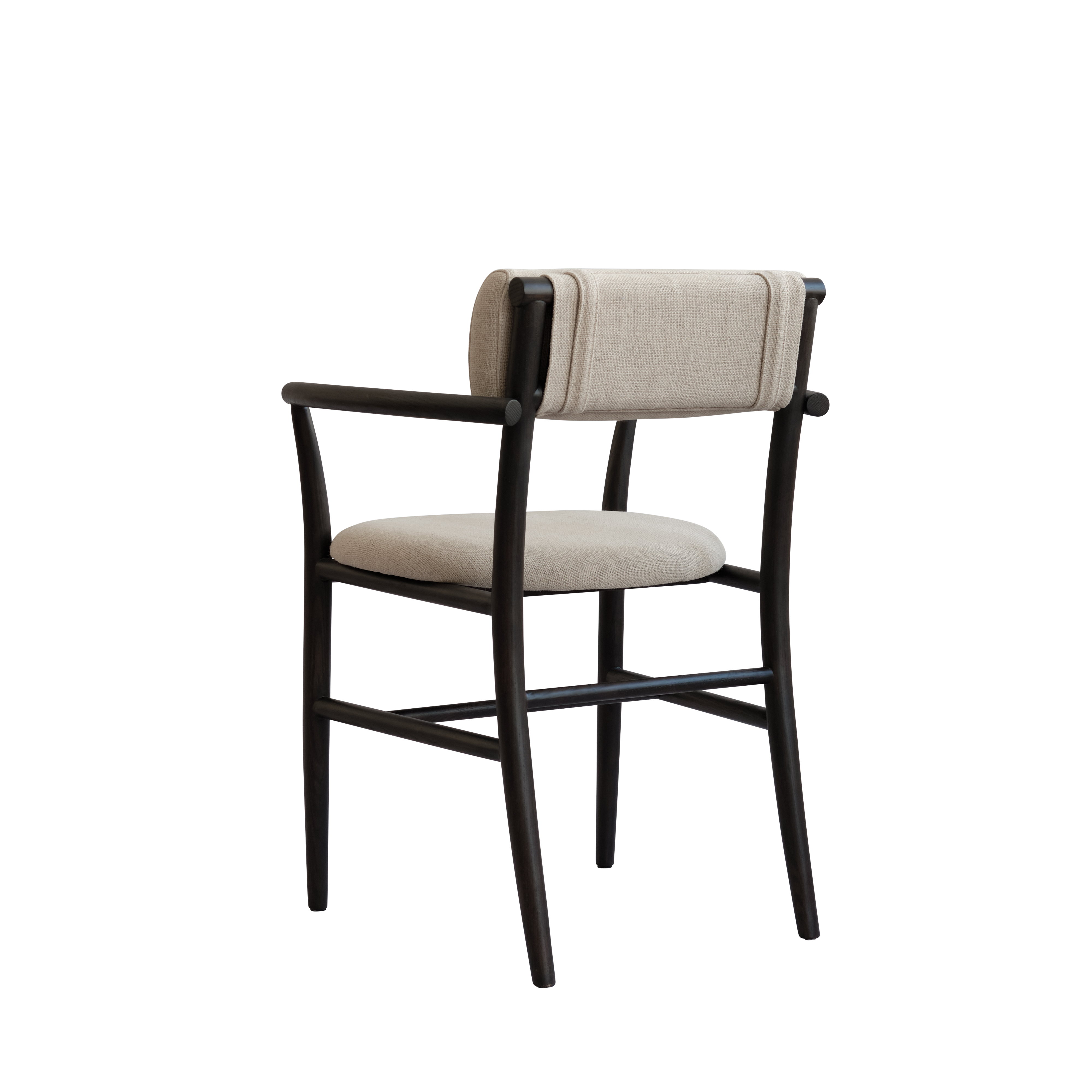 Armchair with Armrests NAMA beige with black base