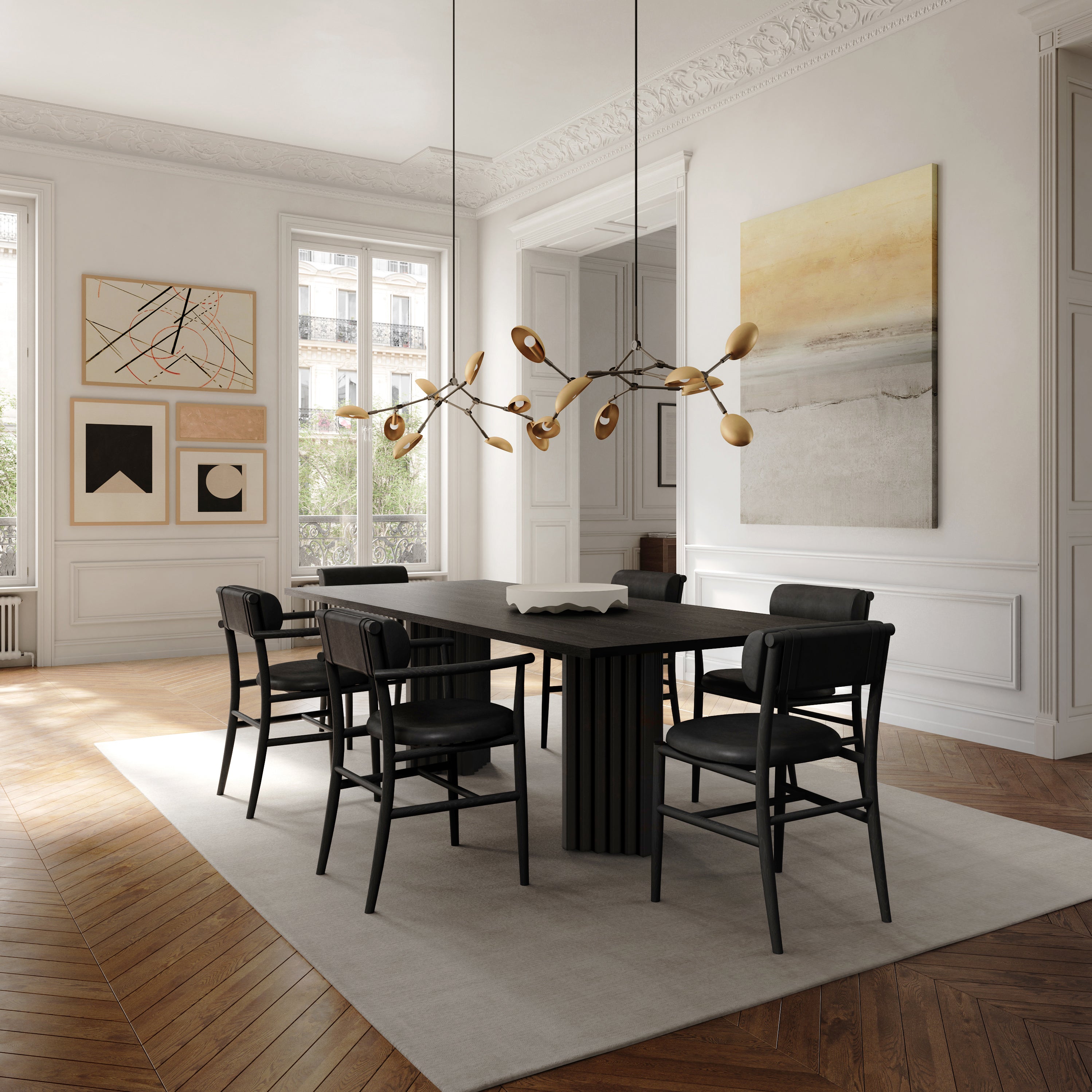 Stuhl mit Armlehnen NAMA schwarz