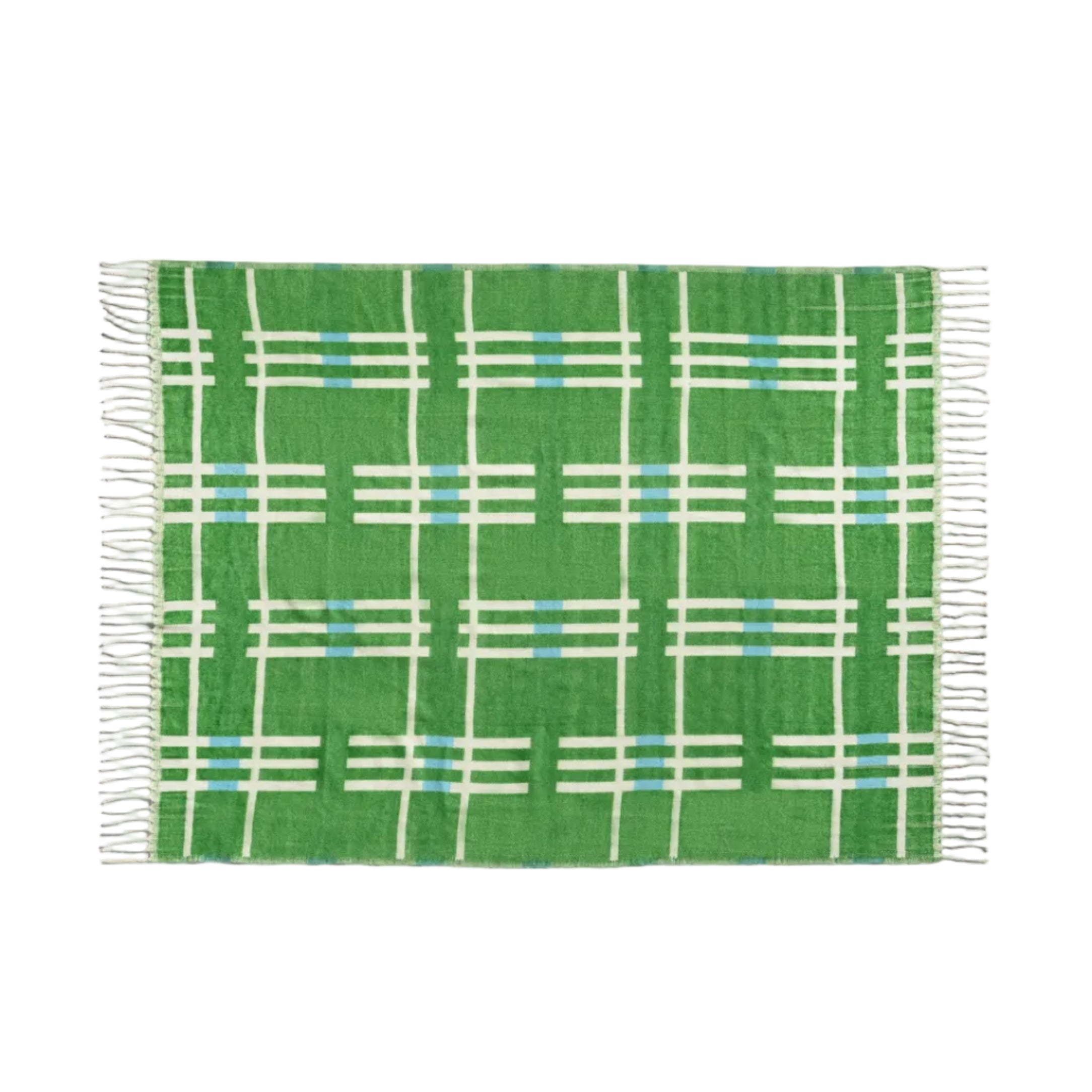 Pled PLANO beige with green and blue