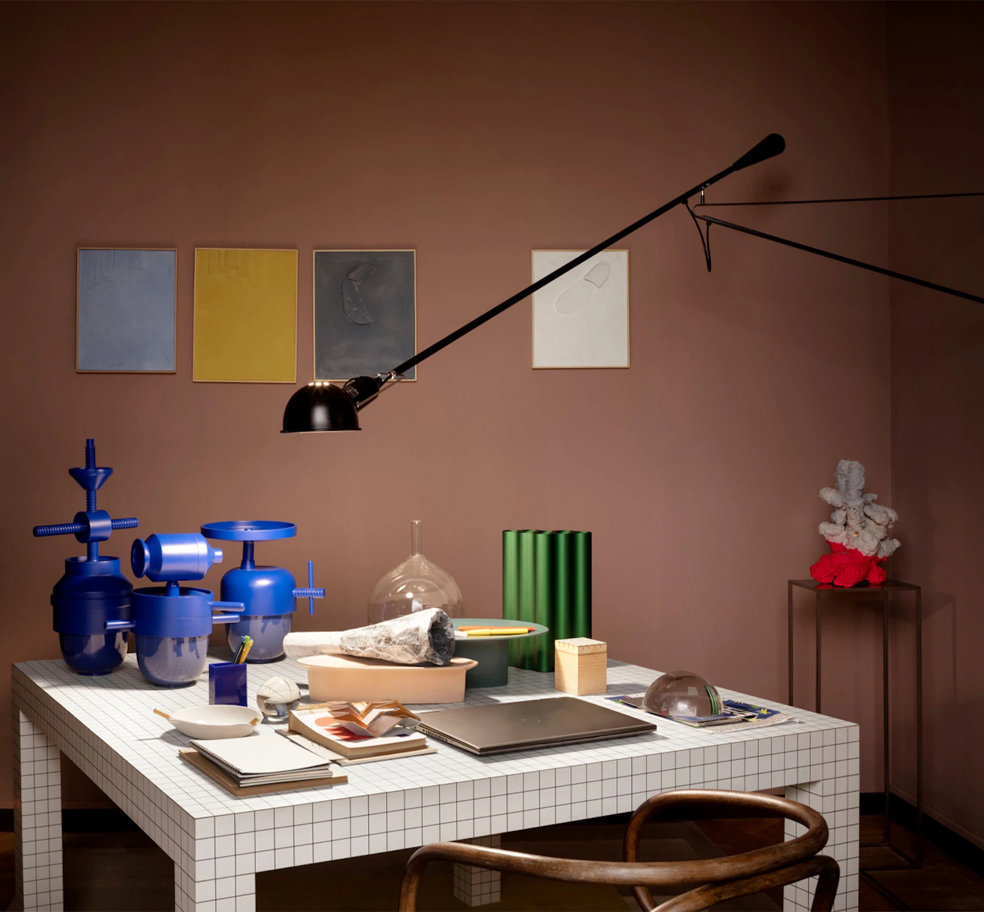 Wandleuchte mit Arm 265 schwarz