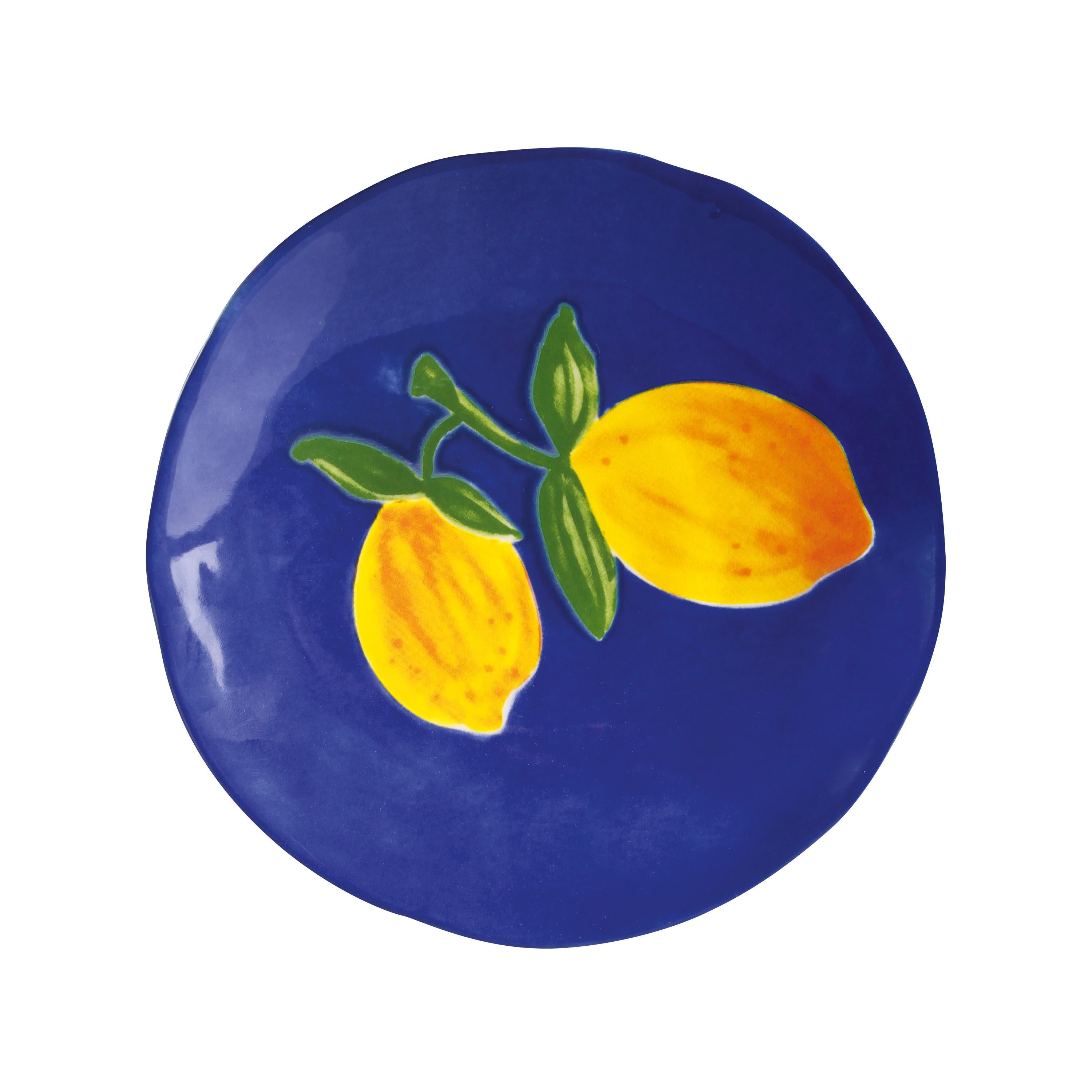 LEMON FULL Colorful Stoneware Plate Set