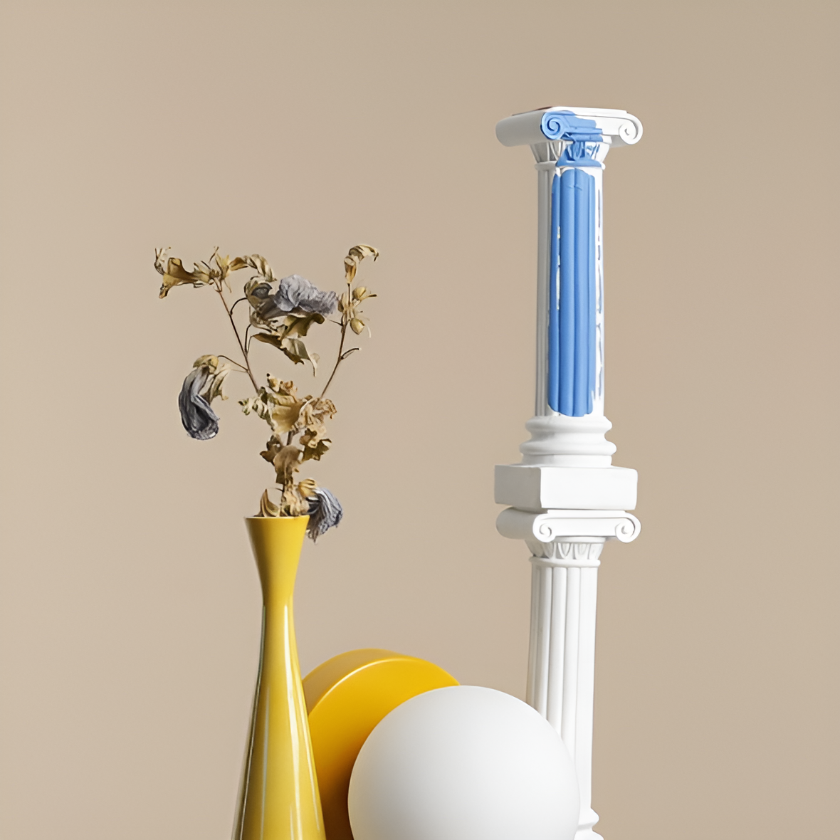 Table lamp mustard ball