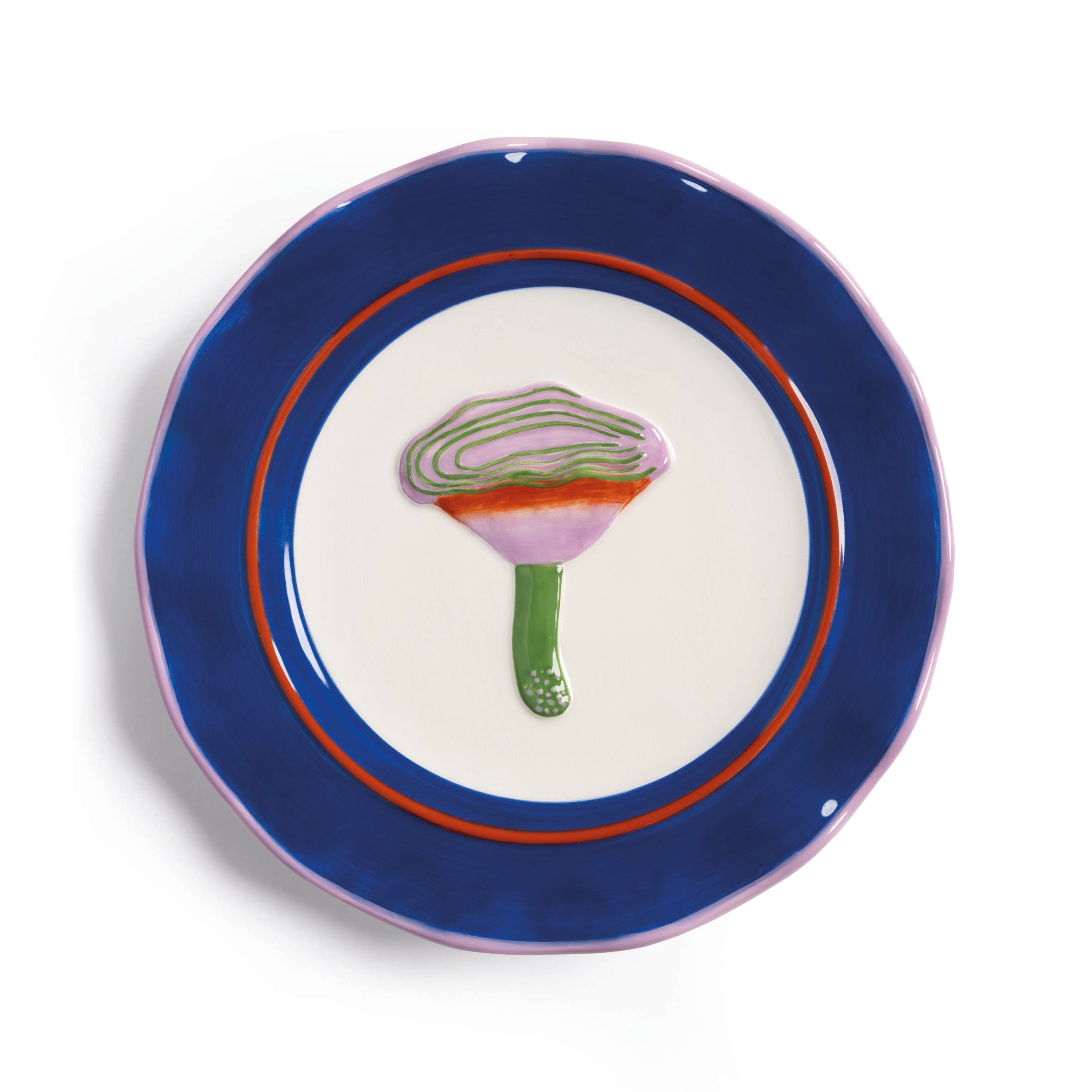 Colorful MAGIC MUSHROOM Dessert Plate Set