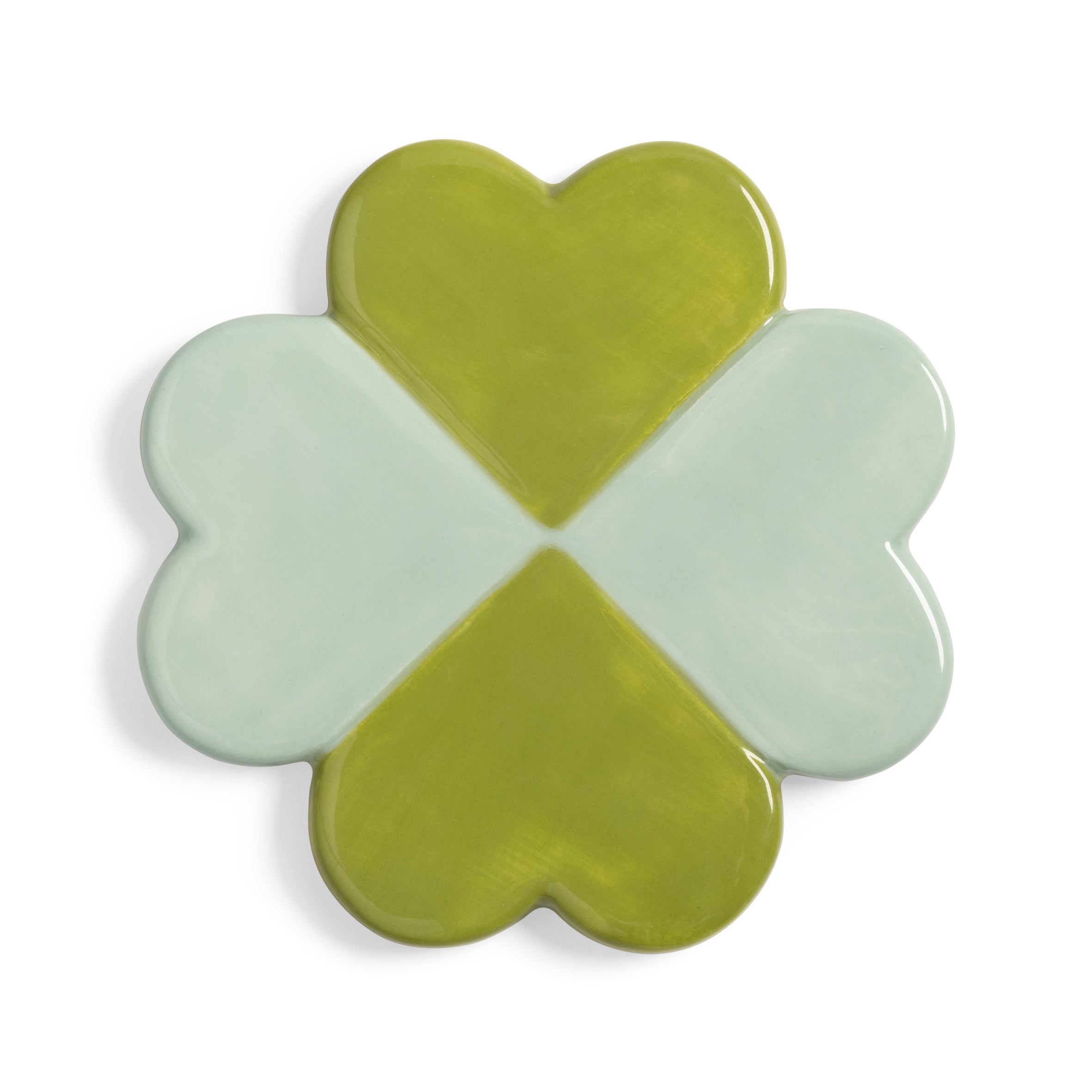Lucky Clover Coaster Set Green