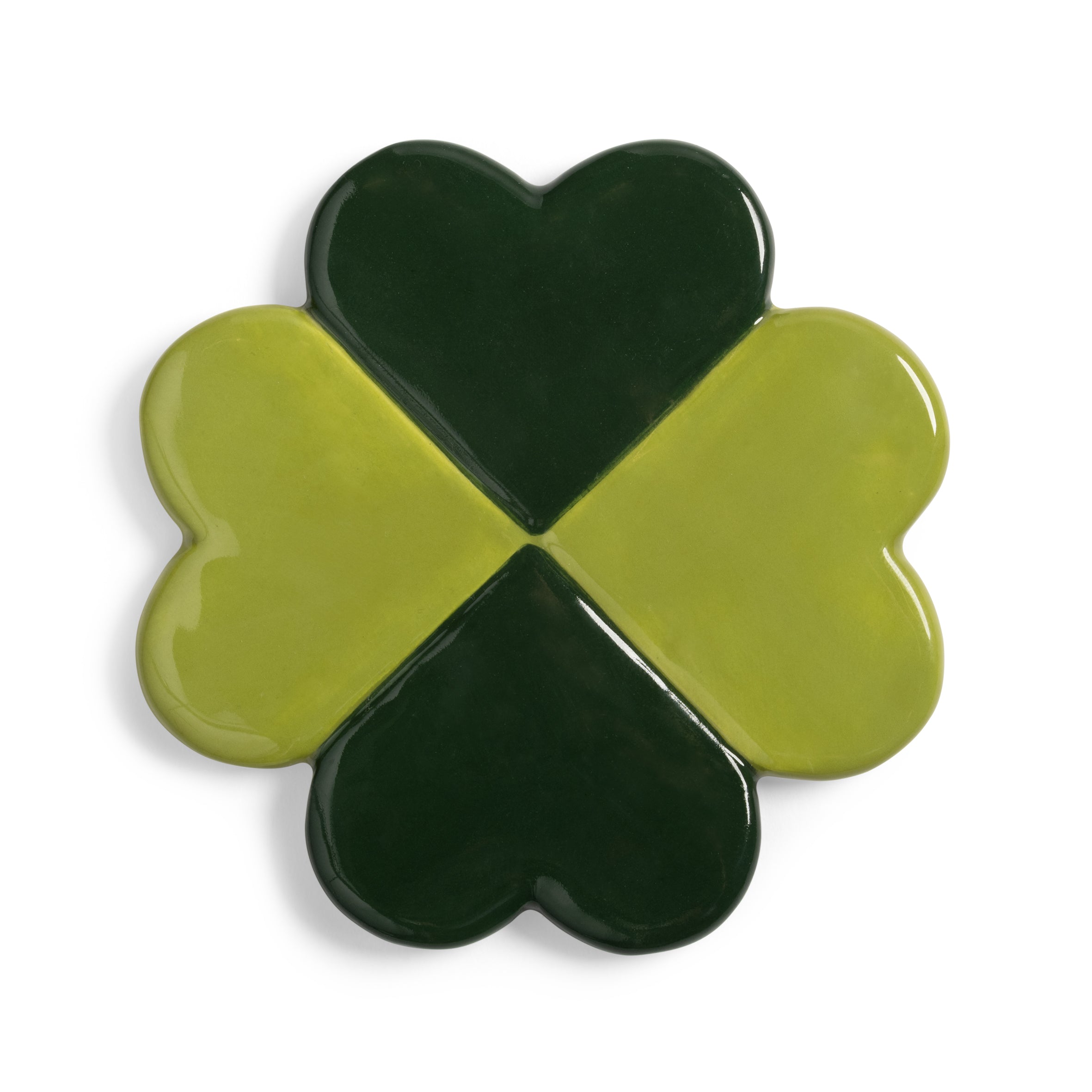 Lucky Clover Coaster Set Green