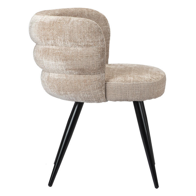 CLOUD Chair Cream Beige with Black Base