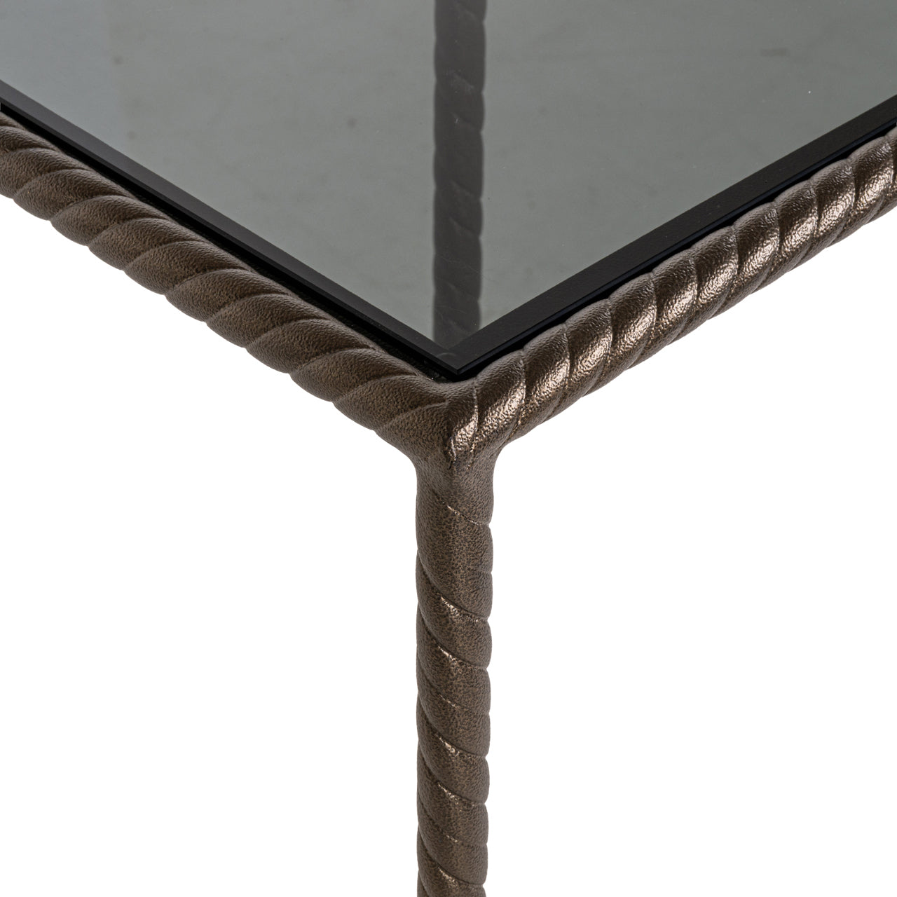 Kolumna WESTON antikgold mit Glasplatten