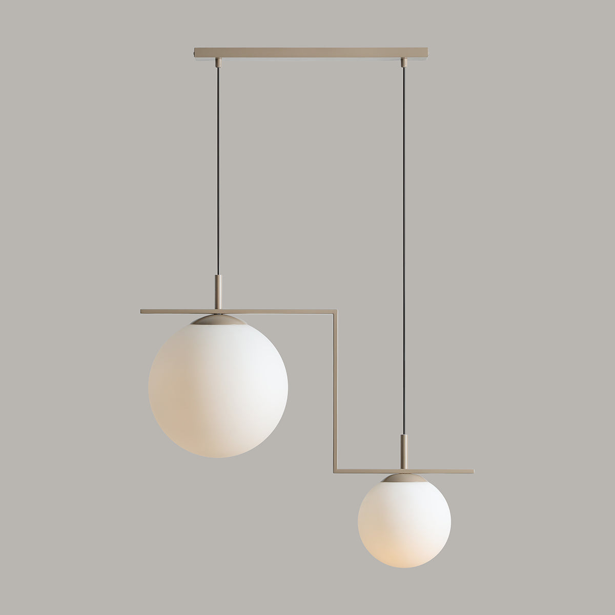 Hanging lamp Zac Duo beige