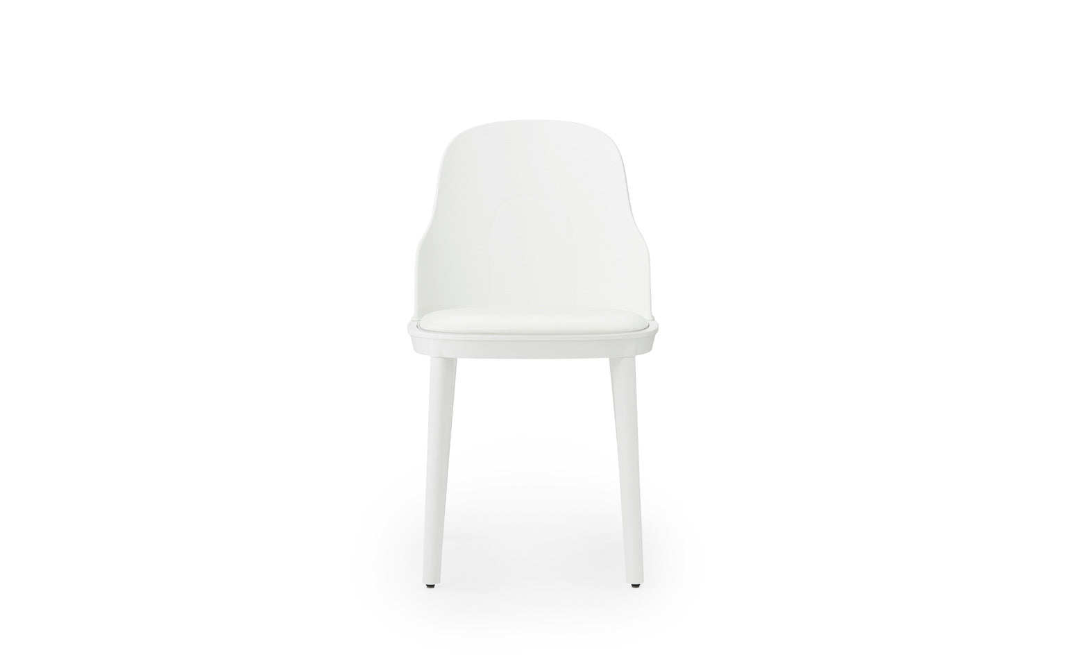 Allez PP White chair with Ultra leather upholstery