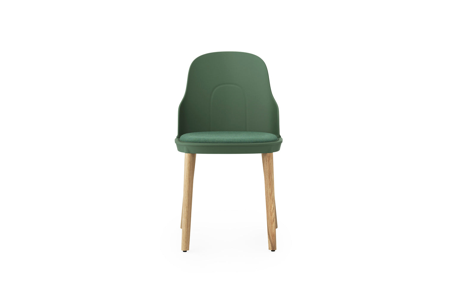 Allez Green Main Line Flax chair with an oak base
