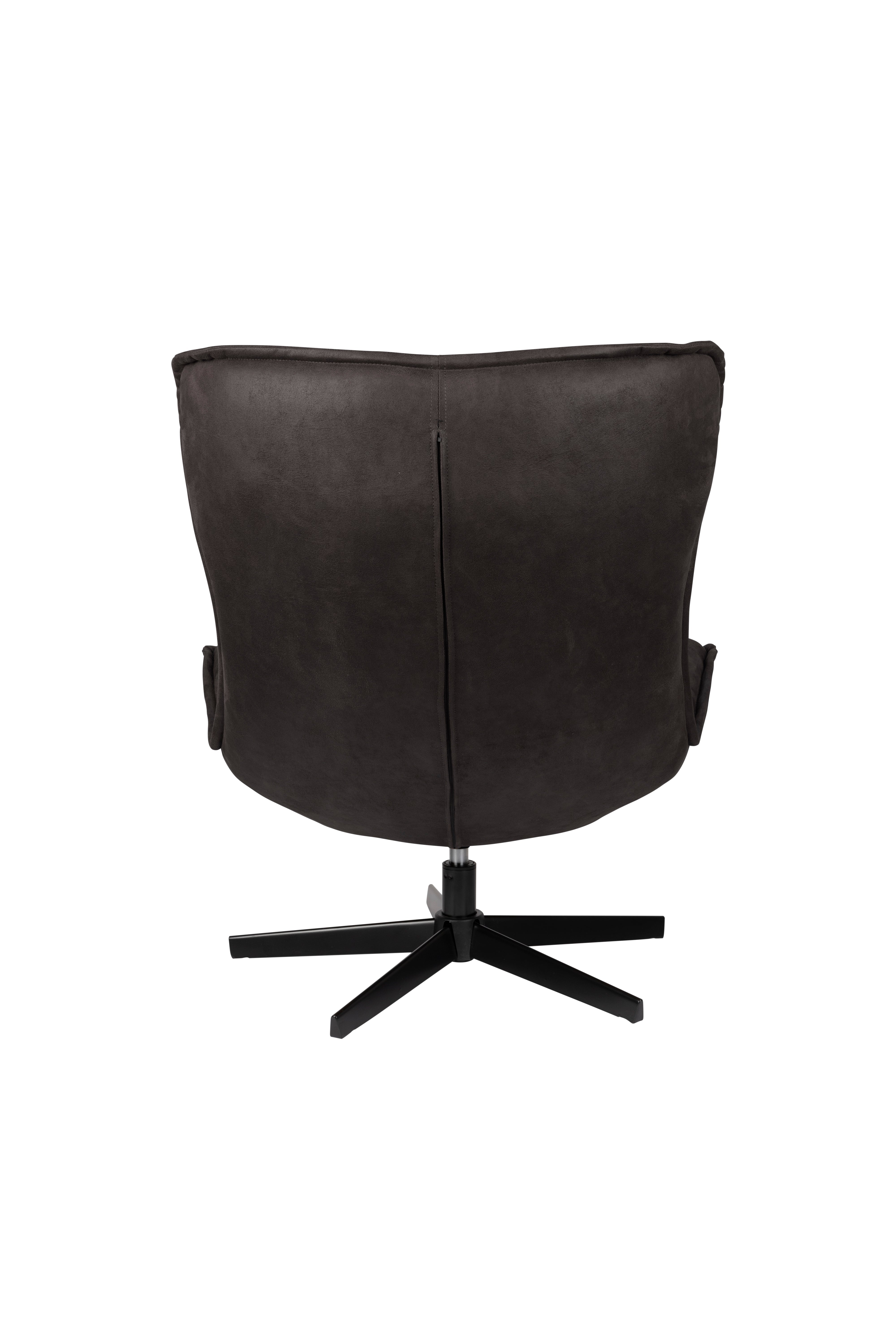 John anthracite swivel chair