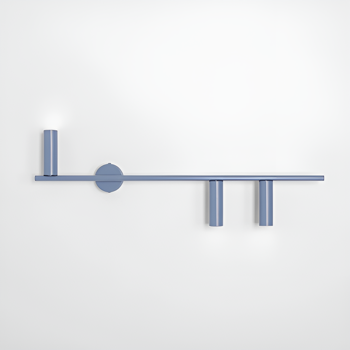 Rechte Wandleuchte TREVO TRIO blau