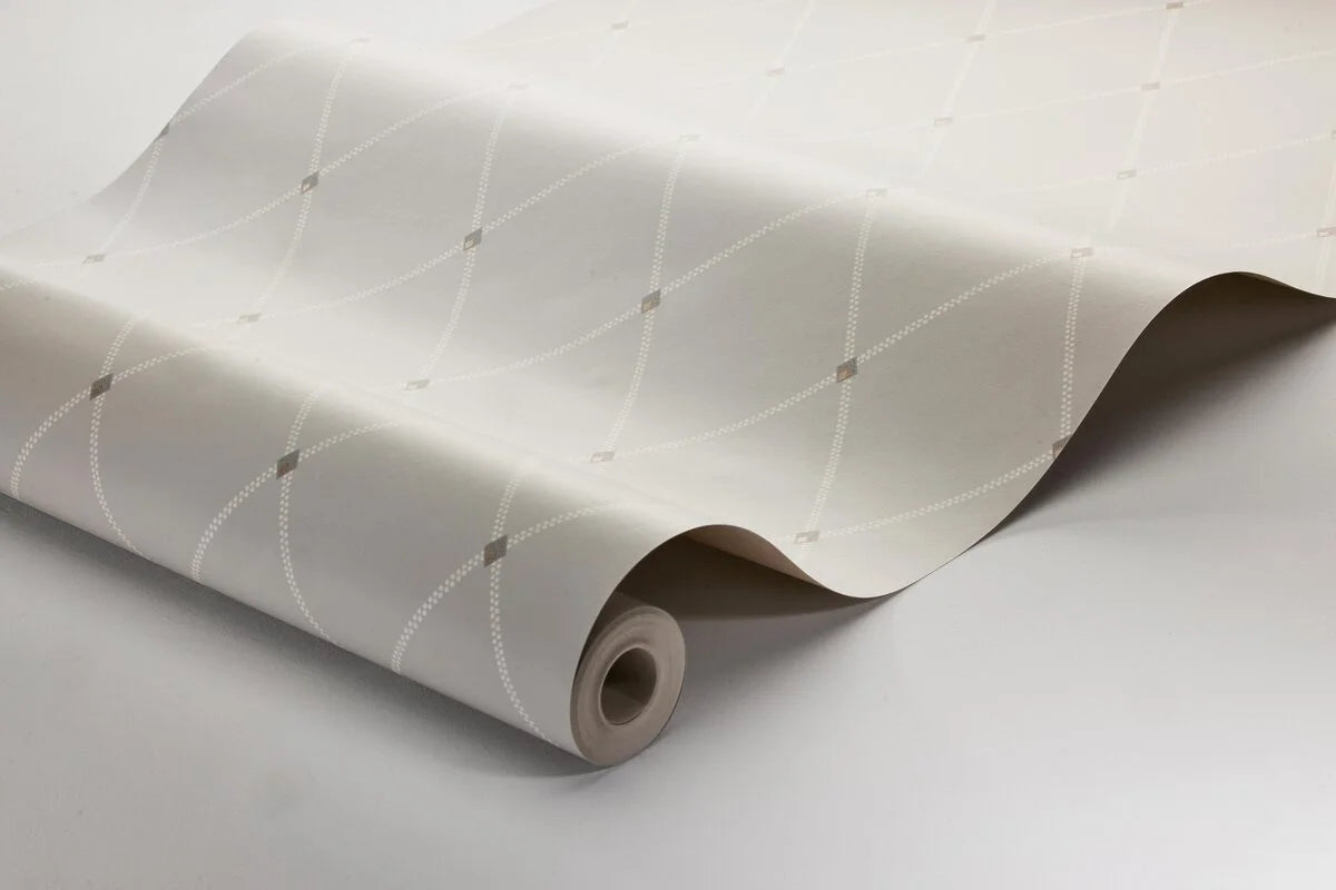 Tapete mit geometrischem Muster FREDRIK dunkelbeige