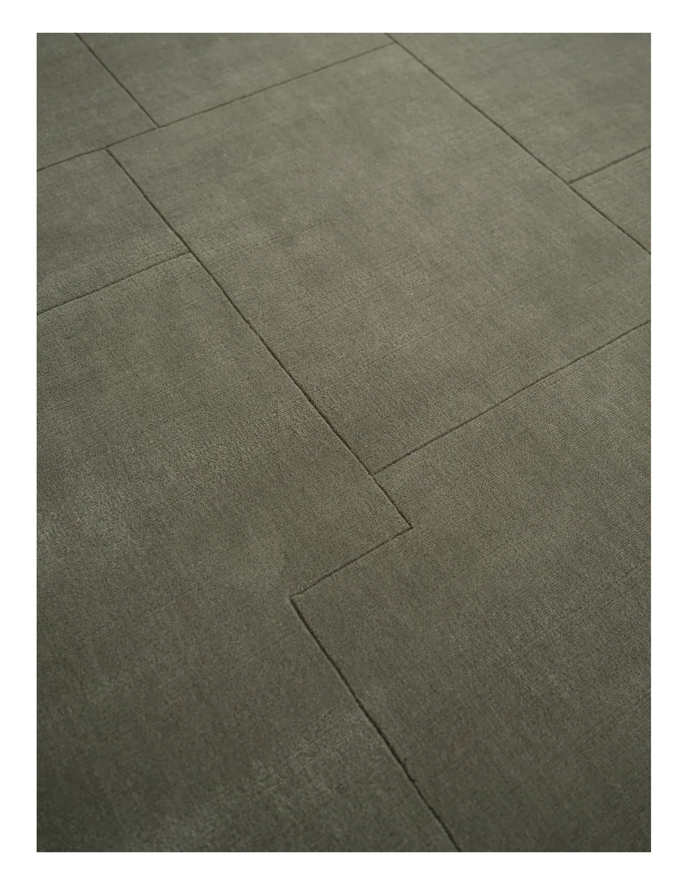 GEOMETRIC MAZE rug green moss