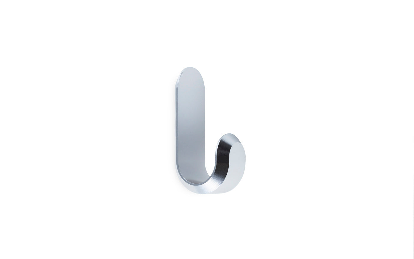 Set von CURVE Kleiderhaken silber