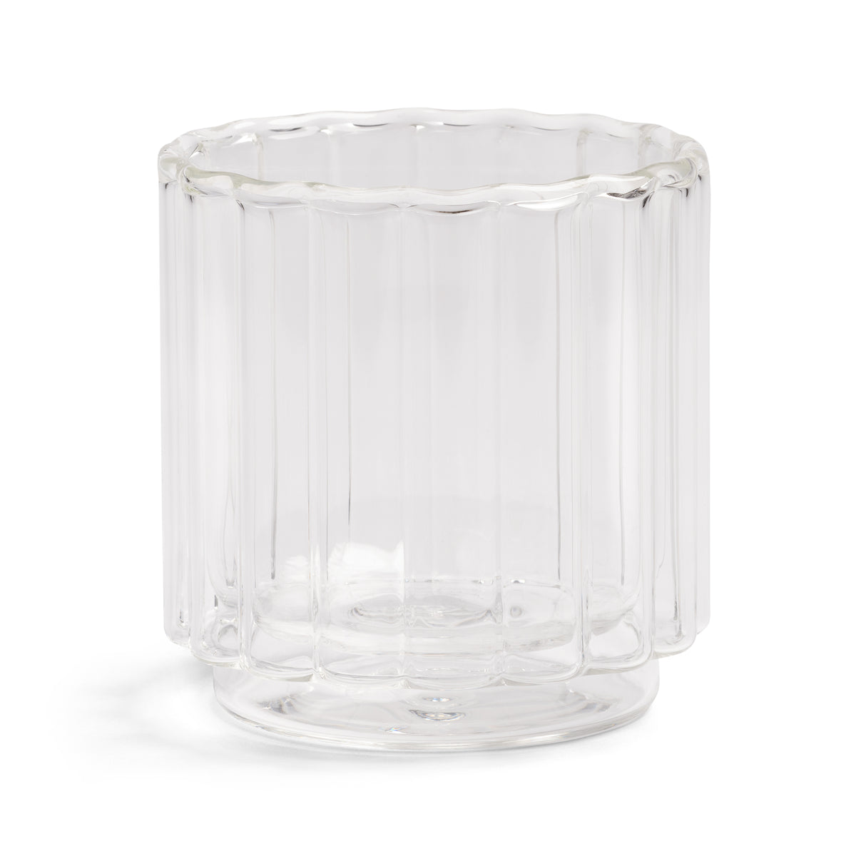 Set von transparenten Gläsern TUBE