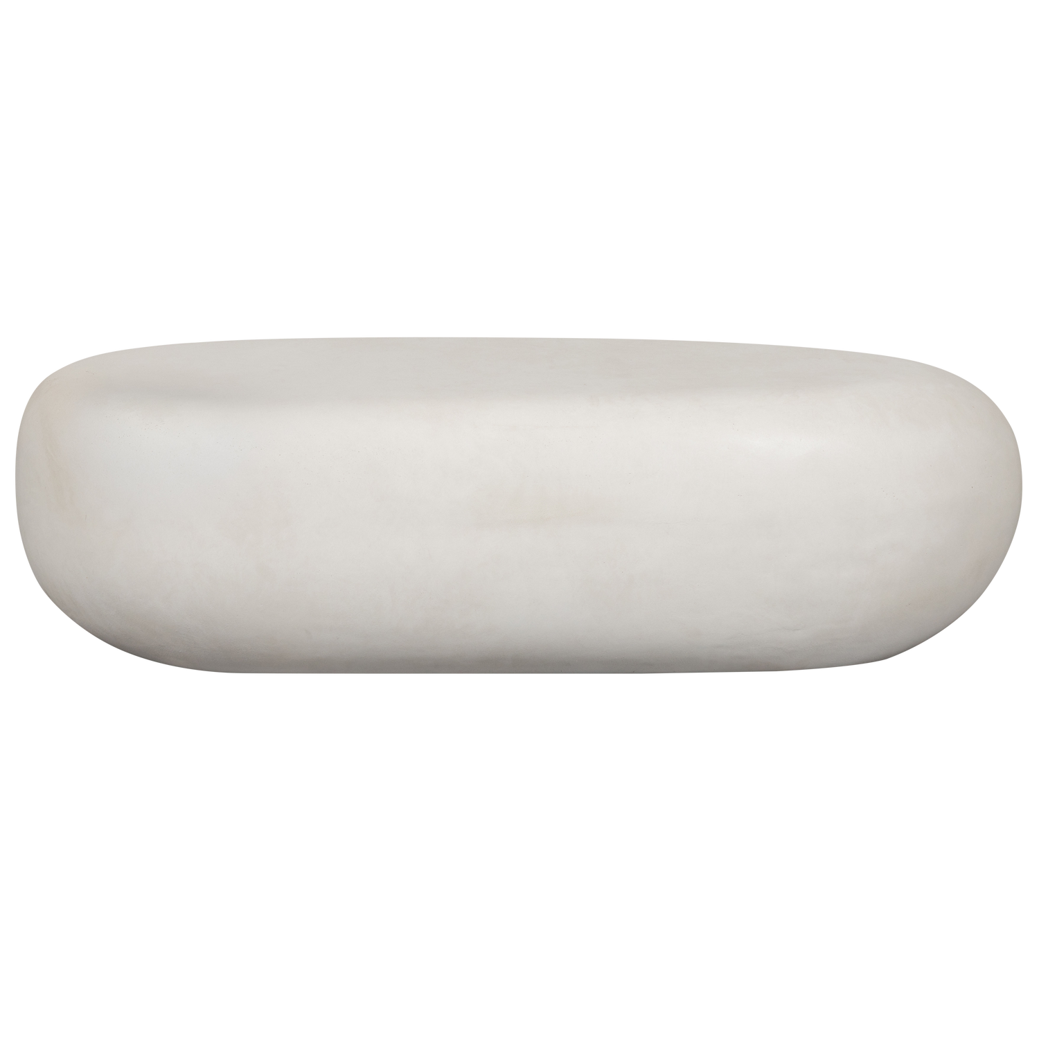 Weißer PEBBLE Gartentisch