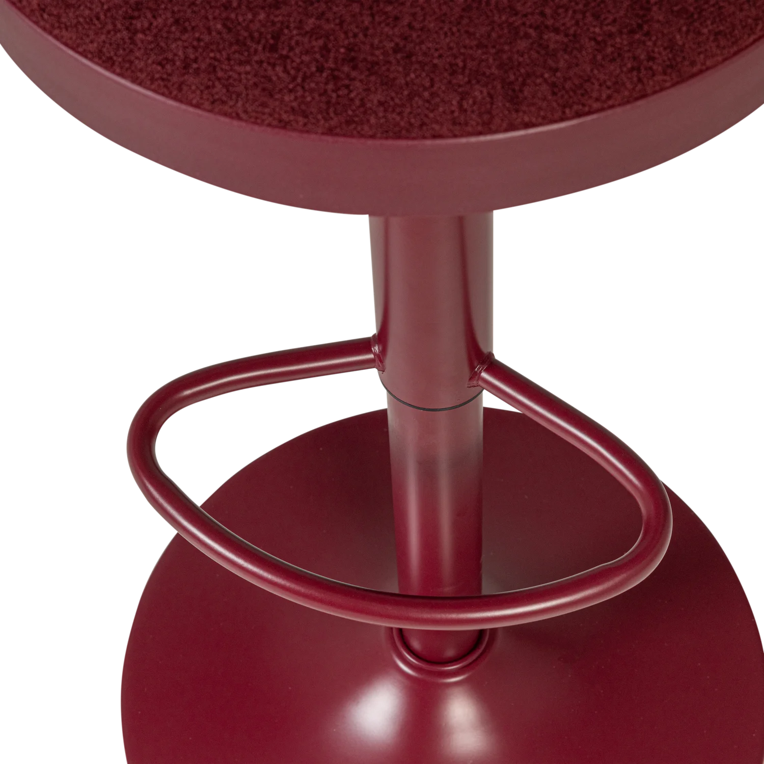 Verstellbarer Hocker MEVO weinrot