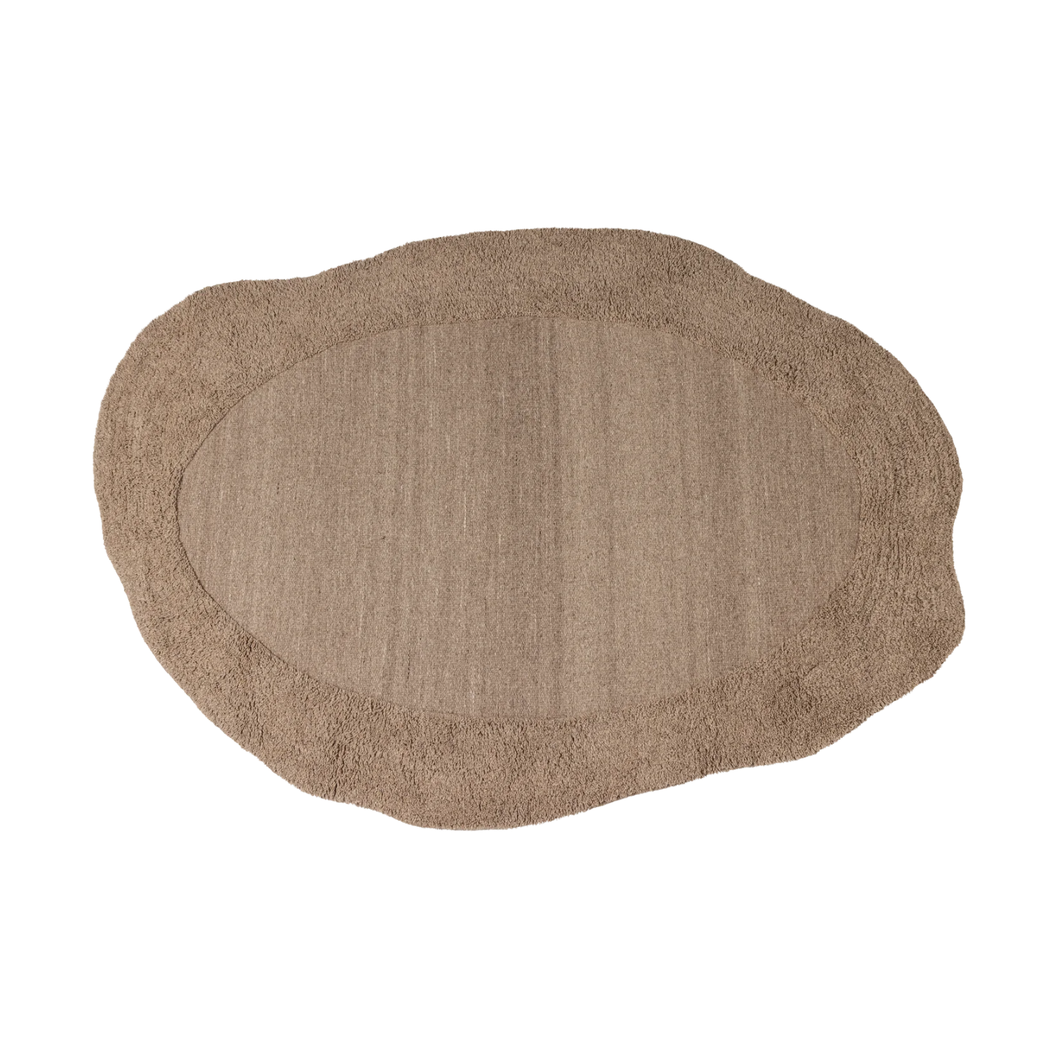 Wollteppich oval MILIO sandfarben