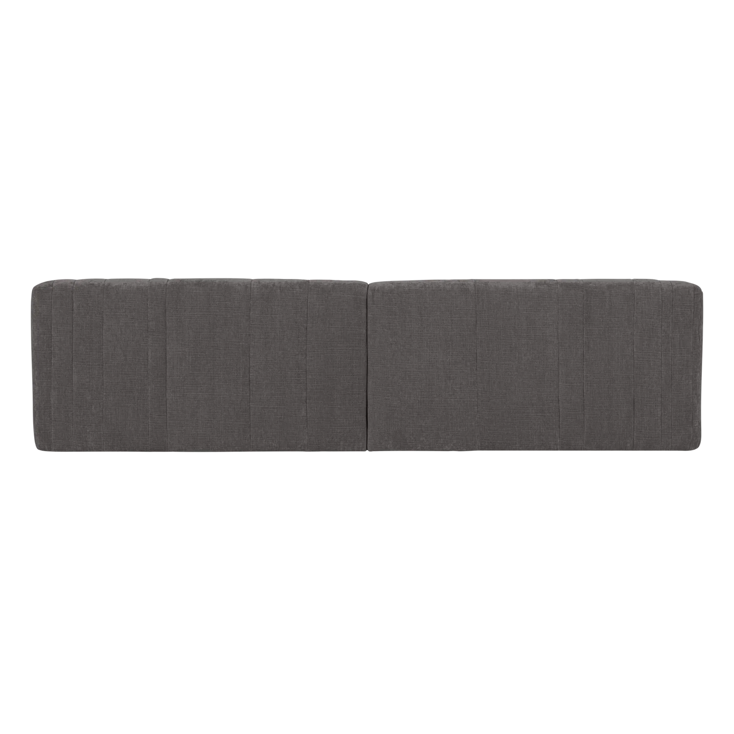 Sofa für 4 Personen OMAIRE grau Chenille