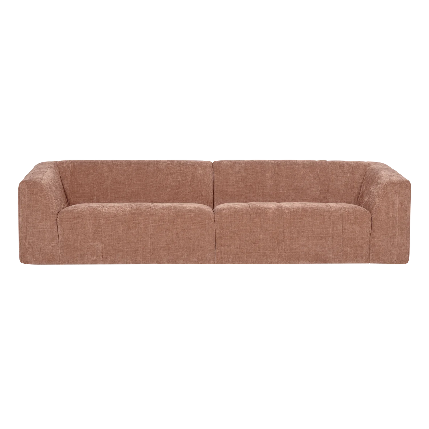 Sofa für 4 Personen OMAIRE rosa Chenille