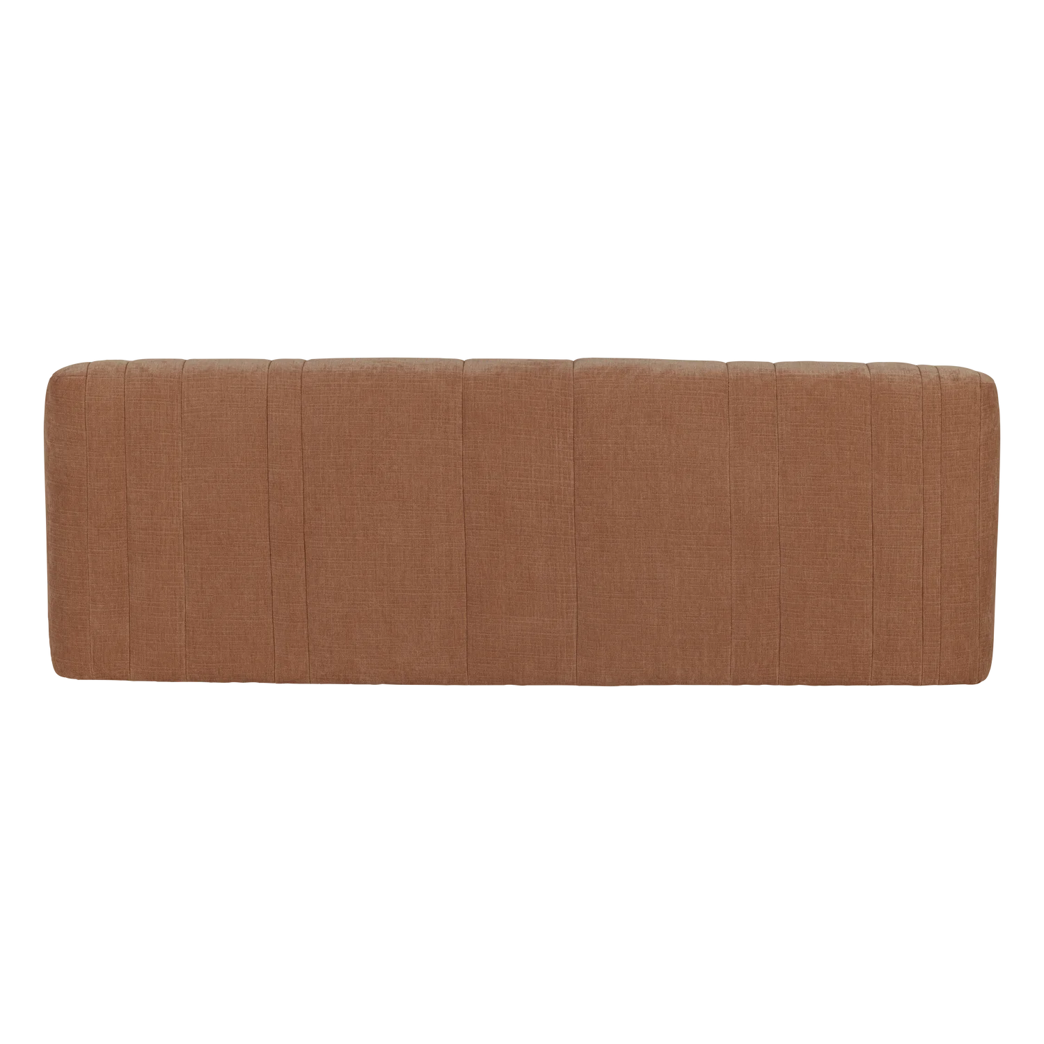 Zweisitzer-Sofa OMAIRE rostbraunes Chenille