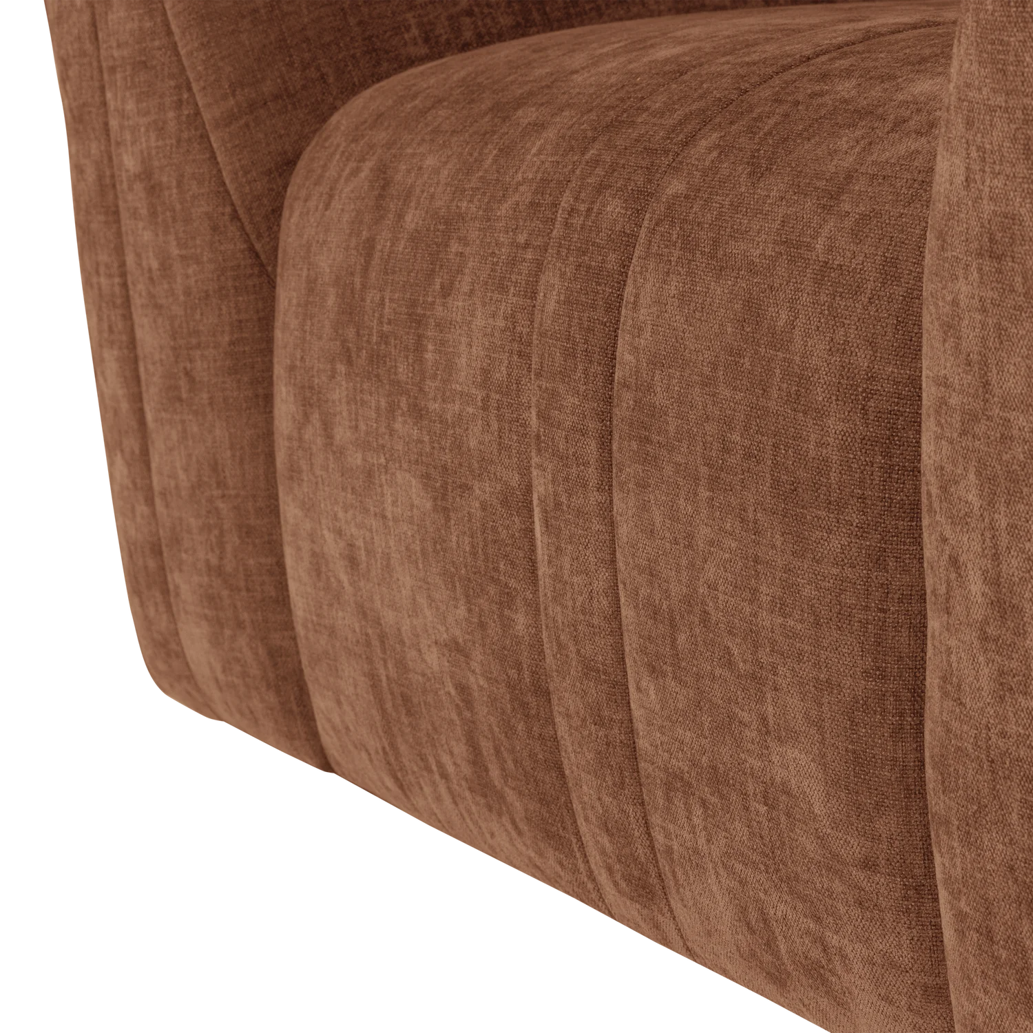 Sessel OMAIRE rostbrauner Chenille