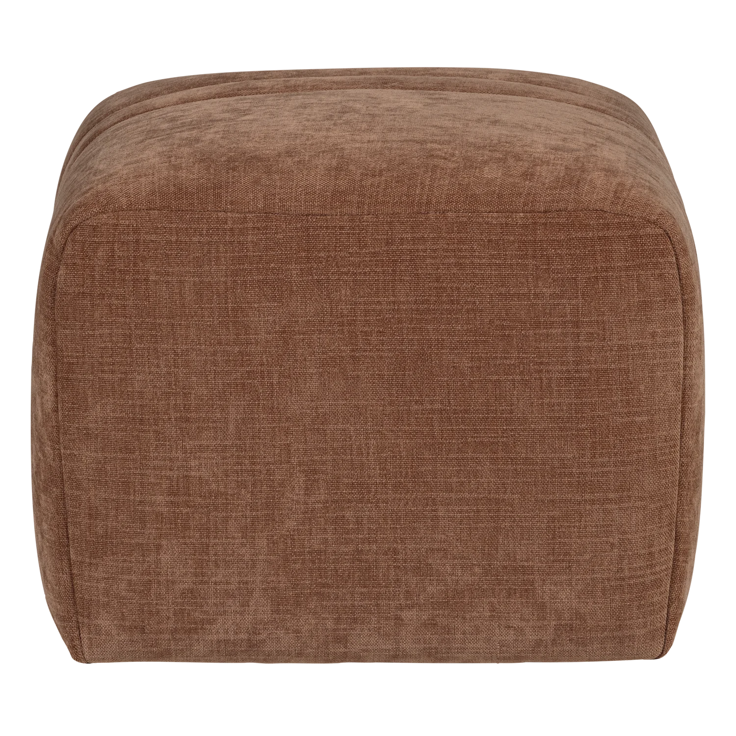 Puff OMAIRE rostbrauner Chenille