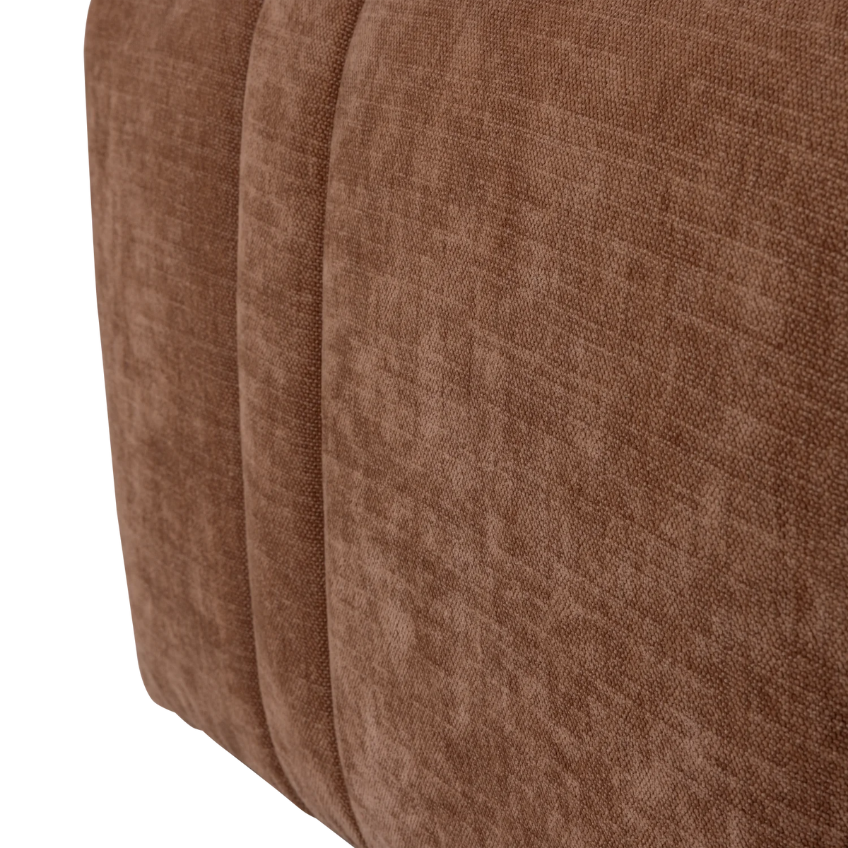 Puff OMAIRE rostbrauner Chenille