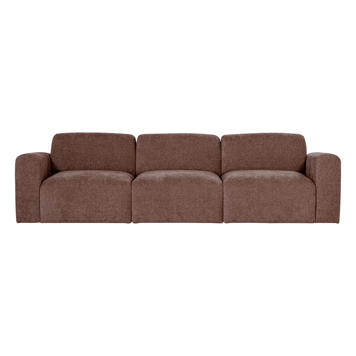 Sofa 3-Sitzer UMINA rosa-braun Chenille