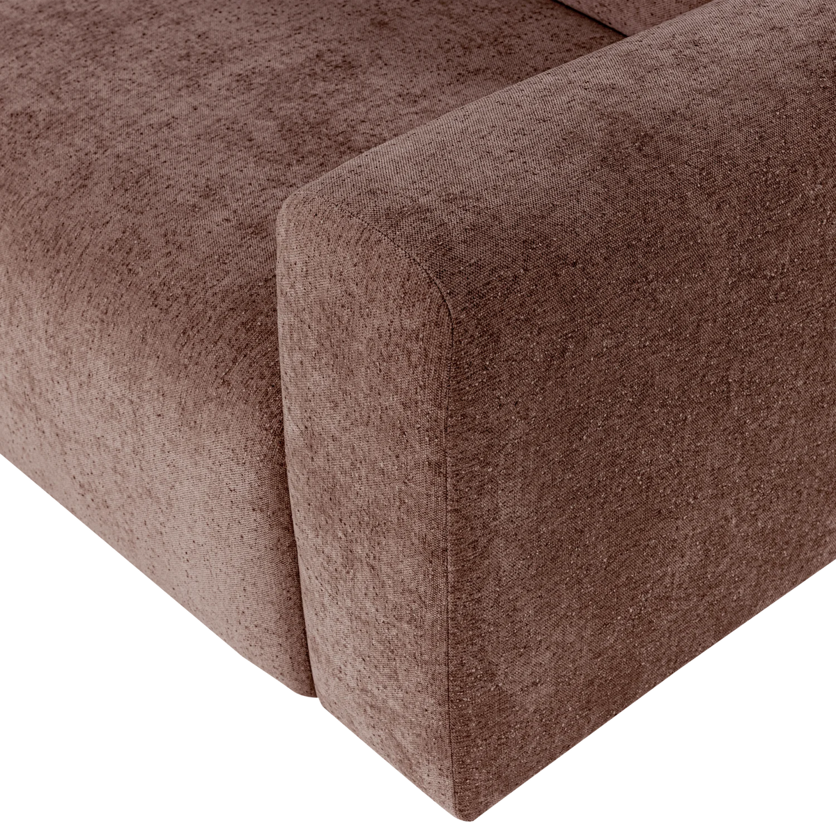 Sofa 3-Sitzer UMINA rosa-braun Chenille