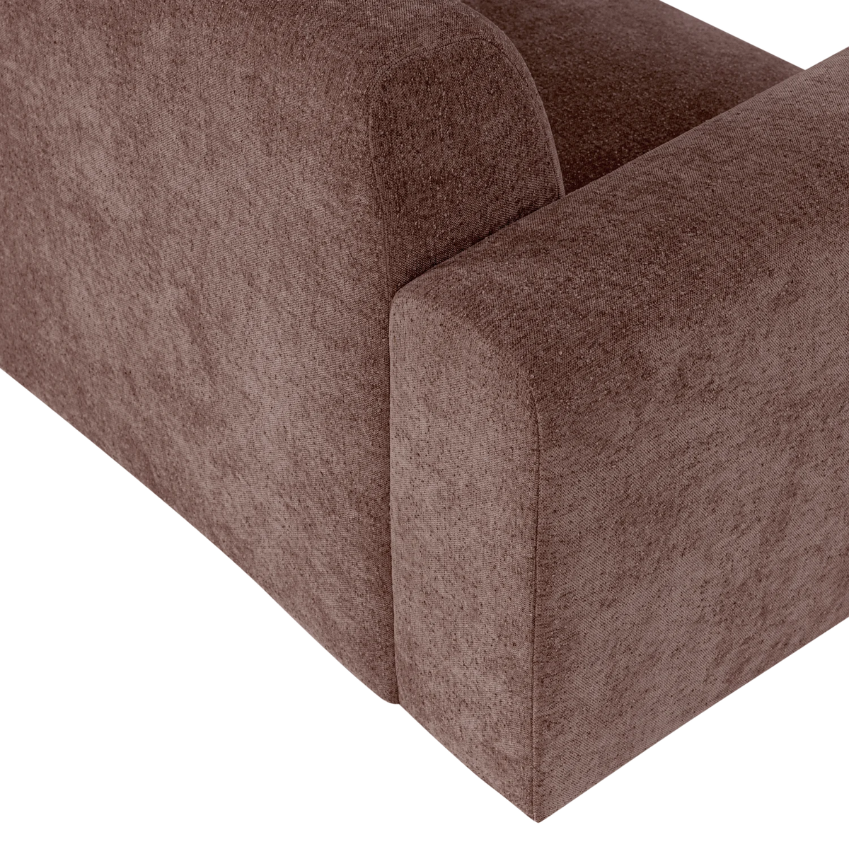 Sofa 3-Sitzer UMINA rosa-braun Chenille