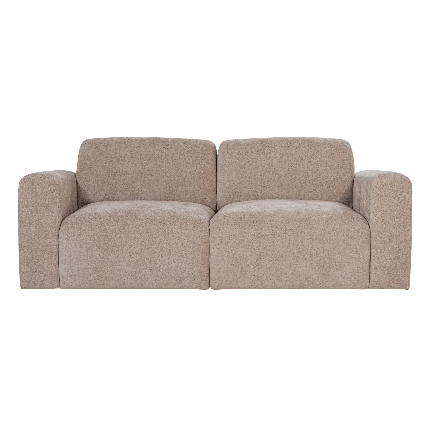 Zweisitzer-Sofa UMINA beiges Chenille