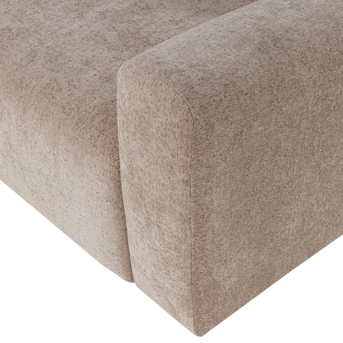 Zweisitzer-Sofa UMINA beiges Chenille