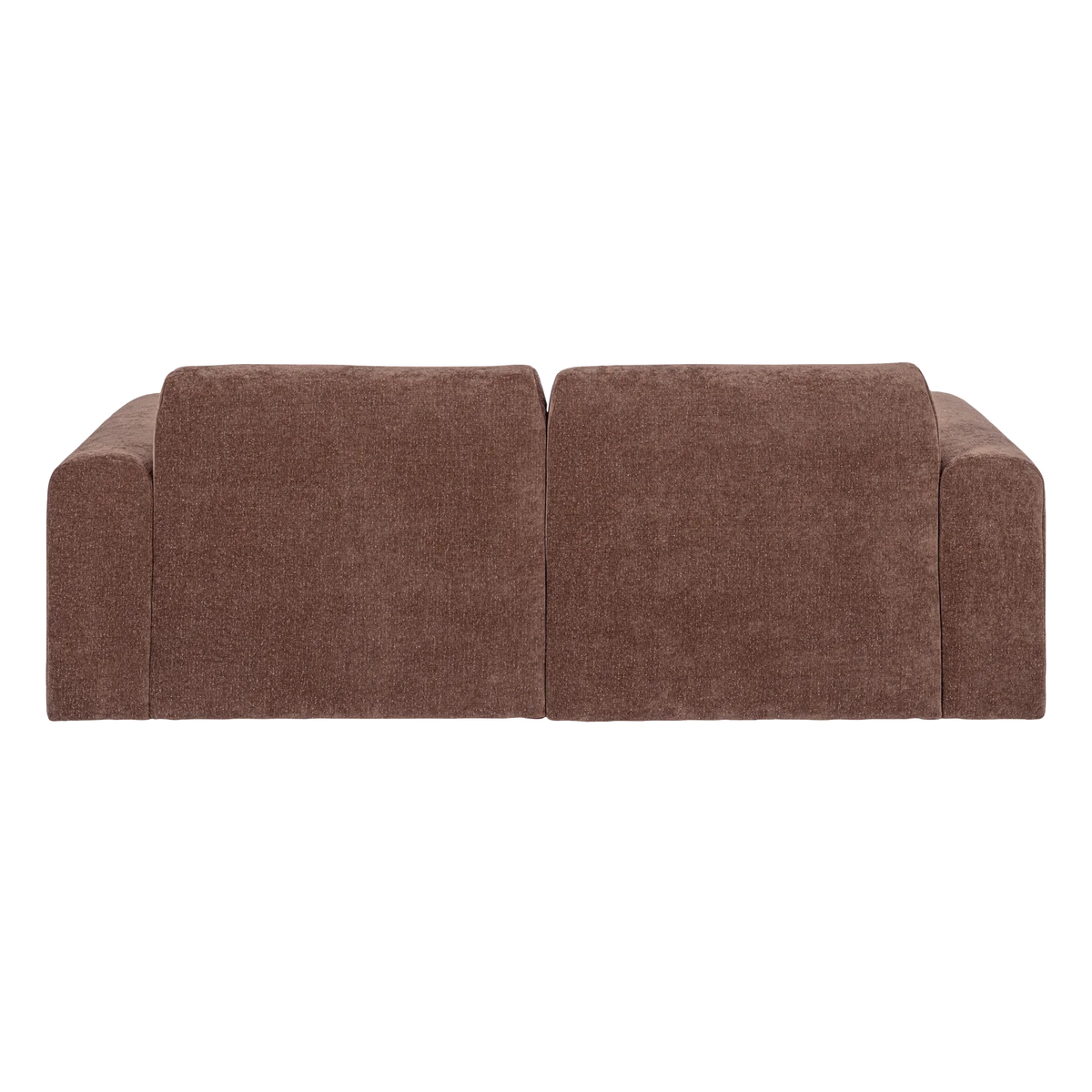 Zweisitzer-Sofa UMINA rosa-braunes Chenille