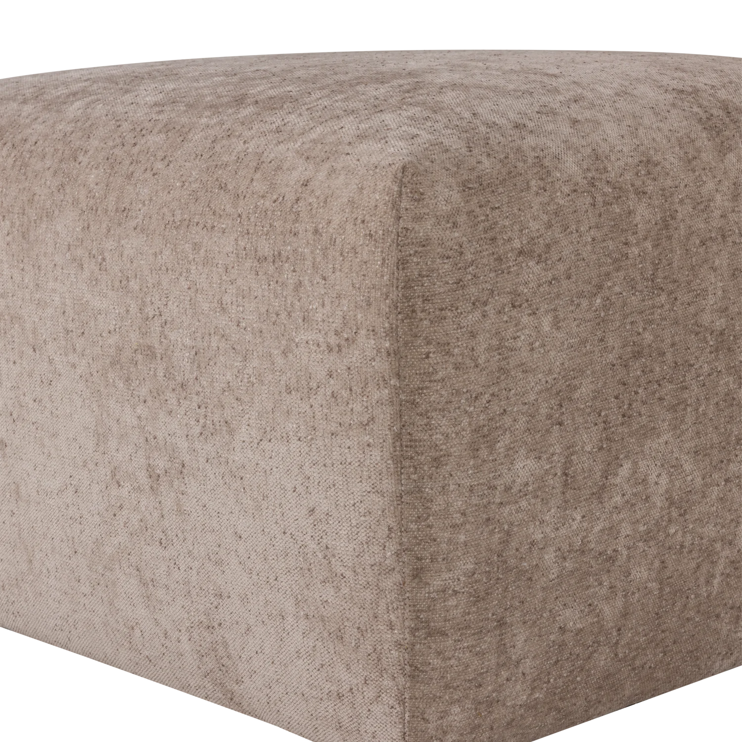 Hocker UMINA beiges Chenille