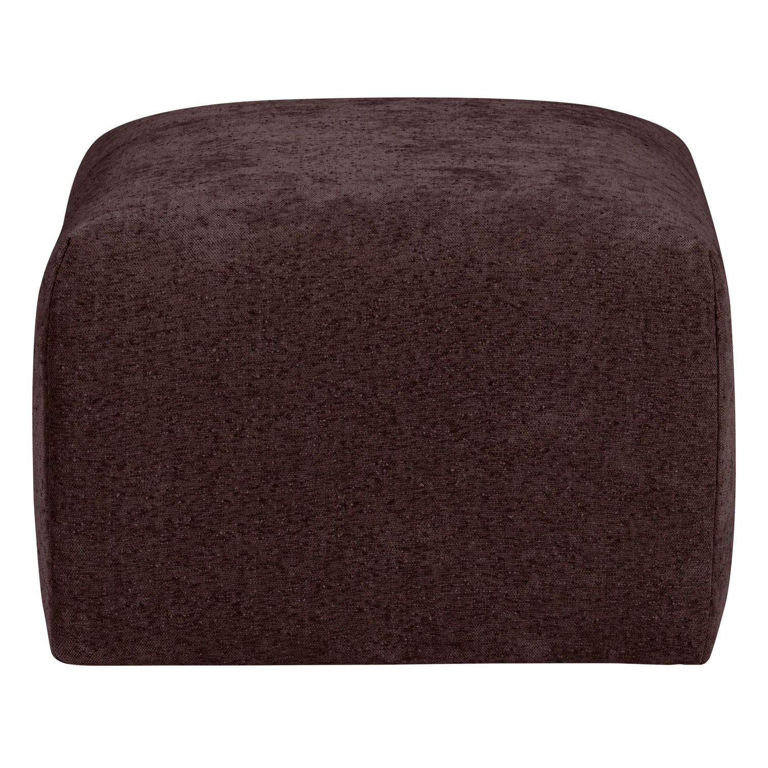 Hocker UMINA dunkles Burgunderchenille