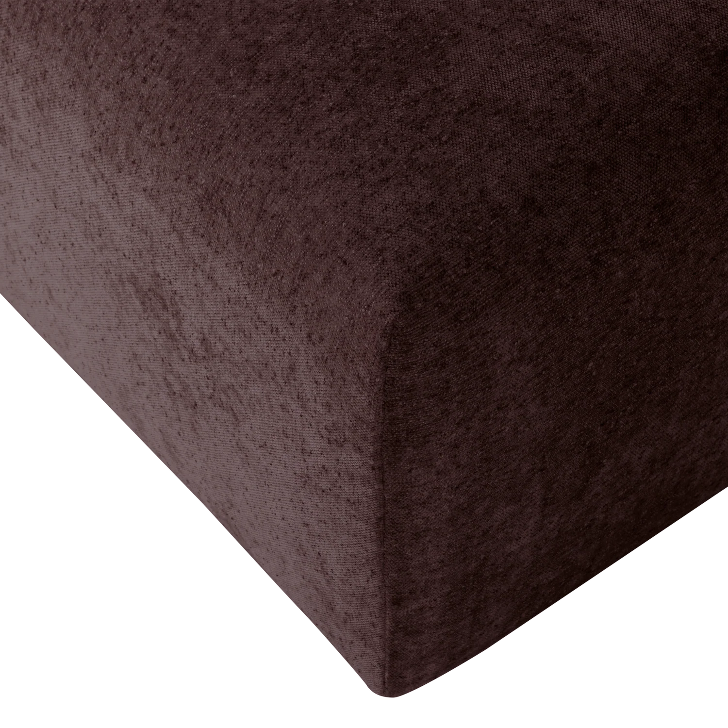 Hocker UMINA dunkles Burgunderchenille
