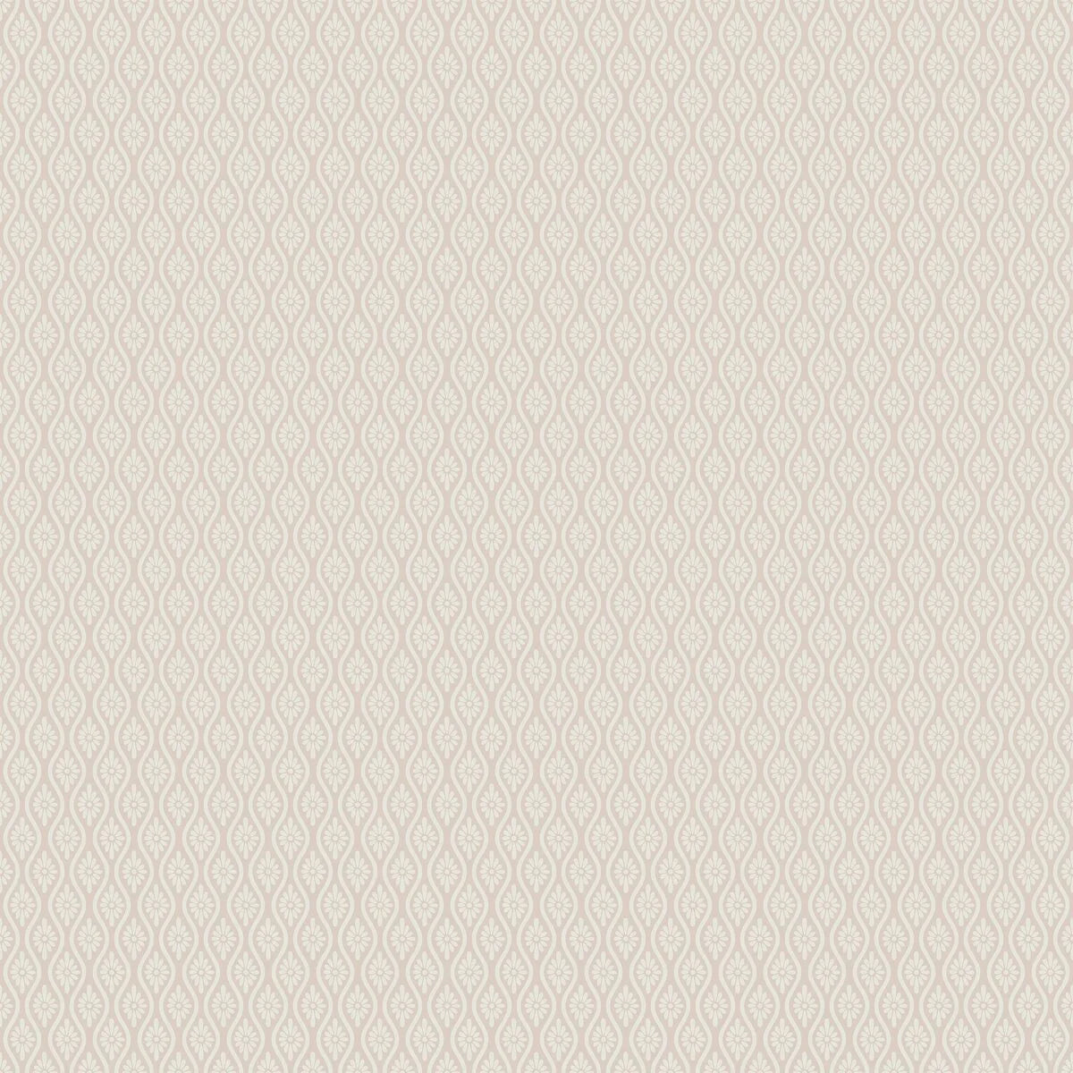 Non-woven paper wallpaper with a floral pattern MOA powder pink