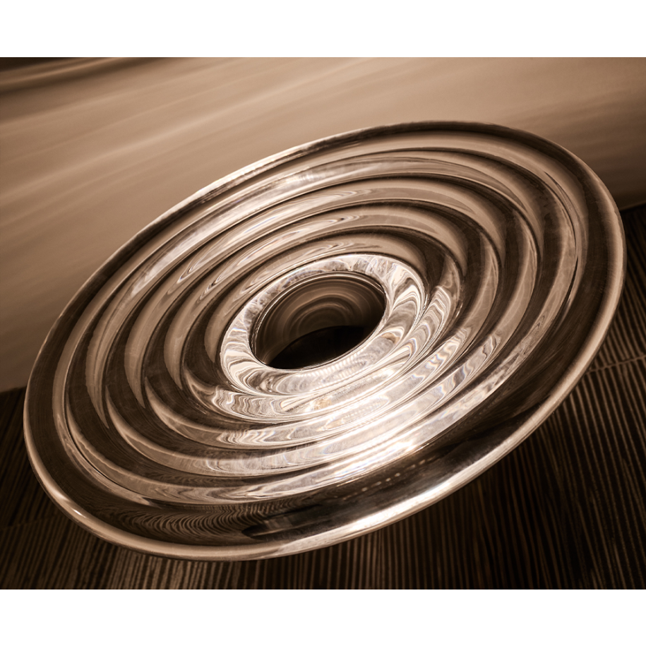 Glaswandlampe drücken