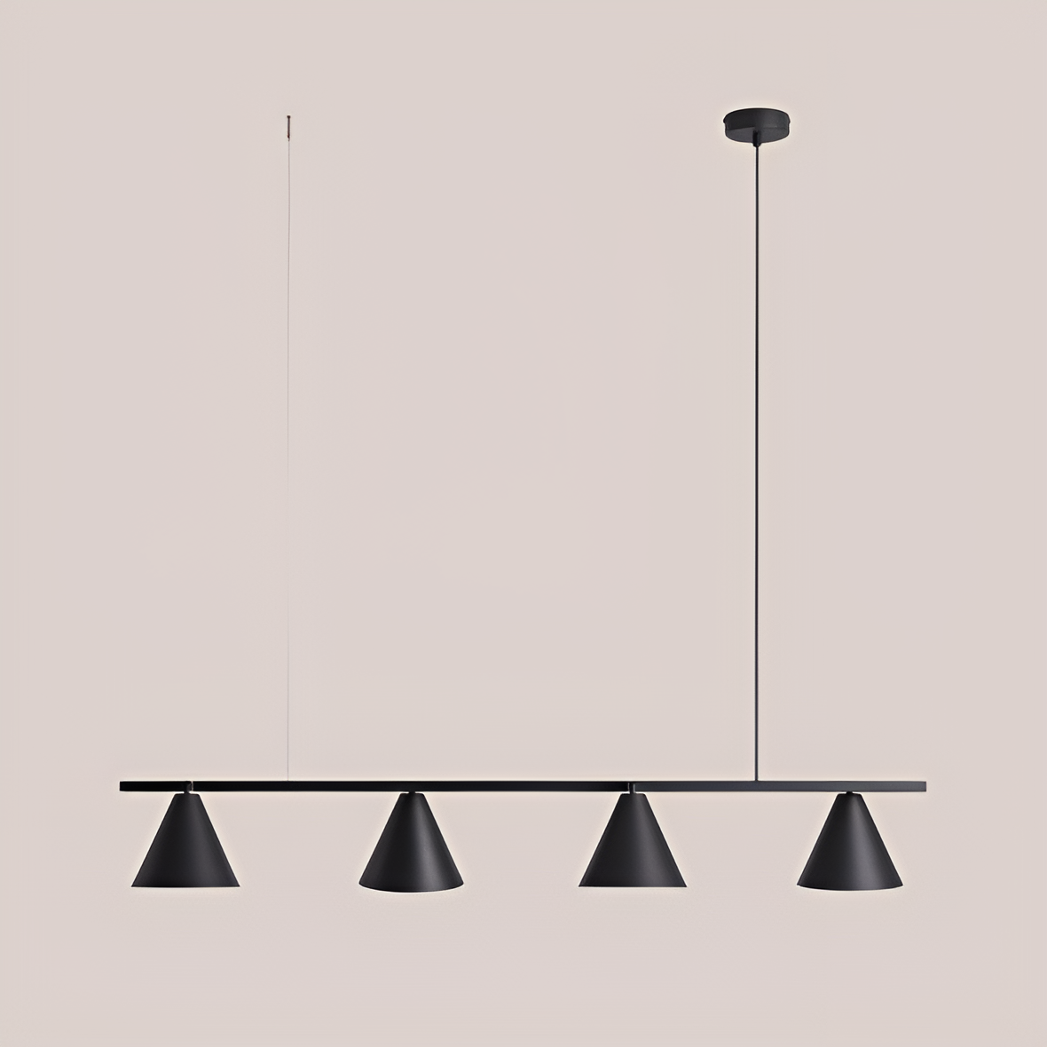 Hanging lamp Quatro black