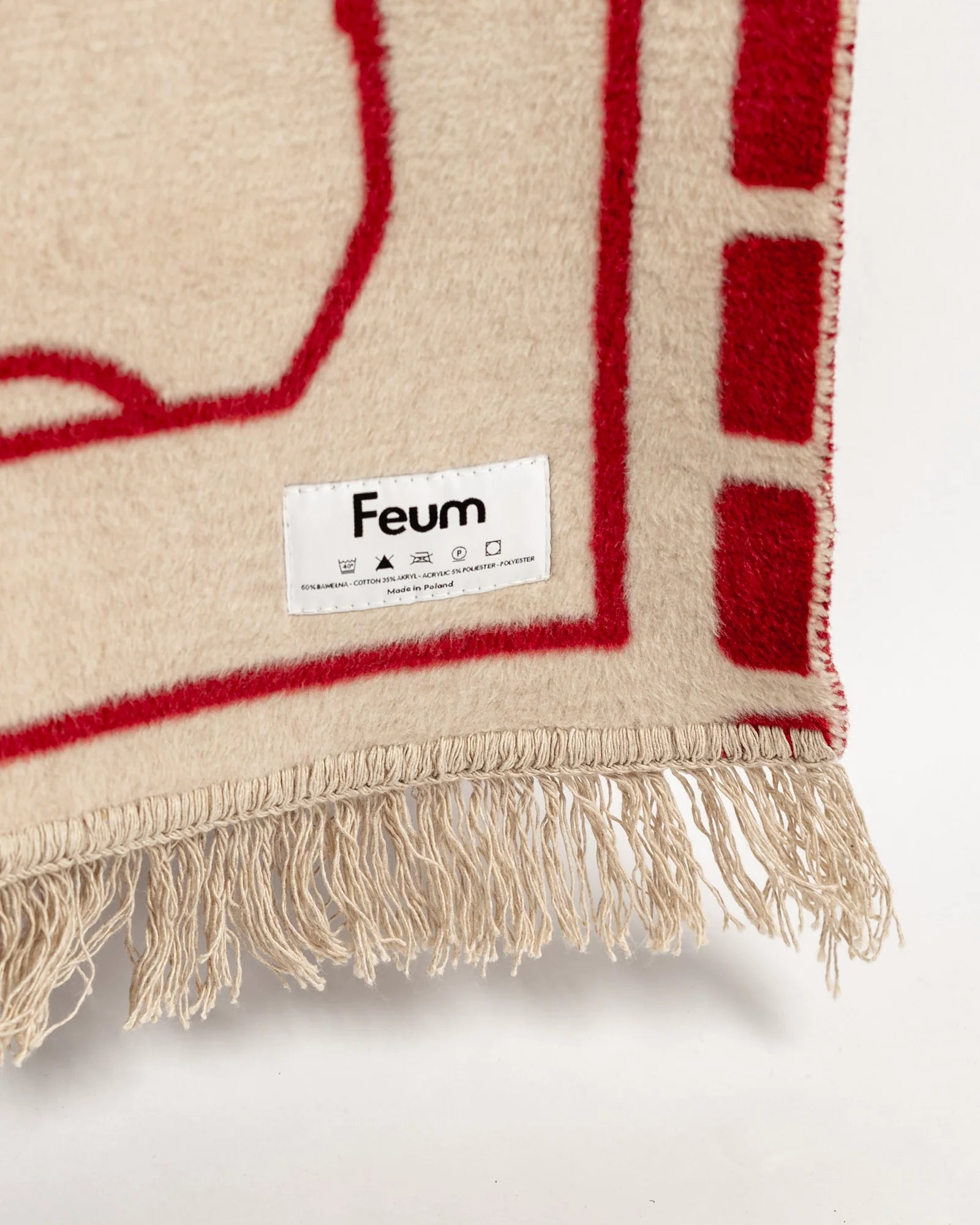 Koc PAWFECT sandy beige and burgundy